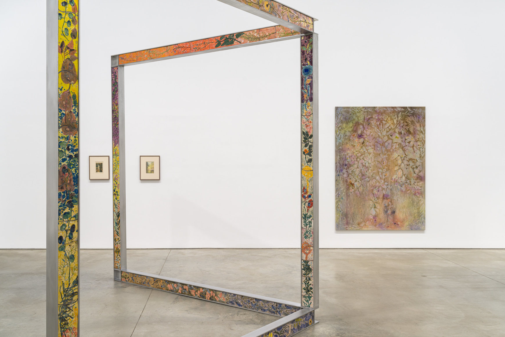 Exhibition view: Sam Falls, 303 Gallery, New York, 2023. Photo: Justin Craun