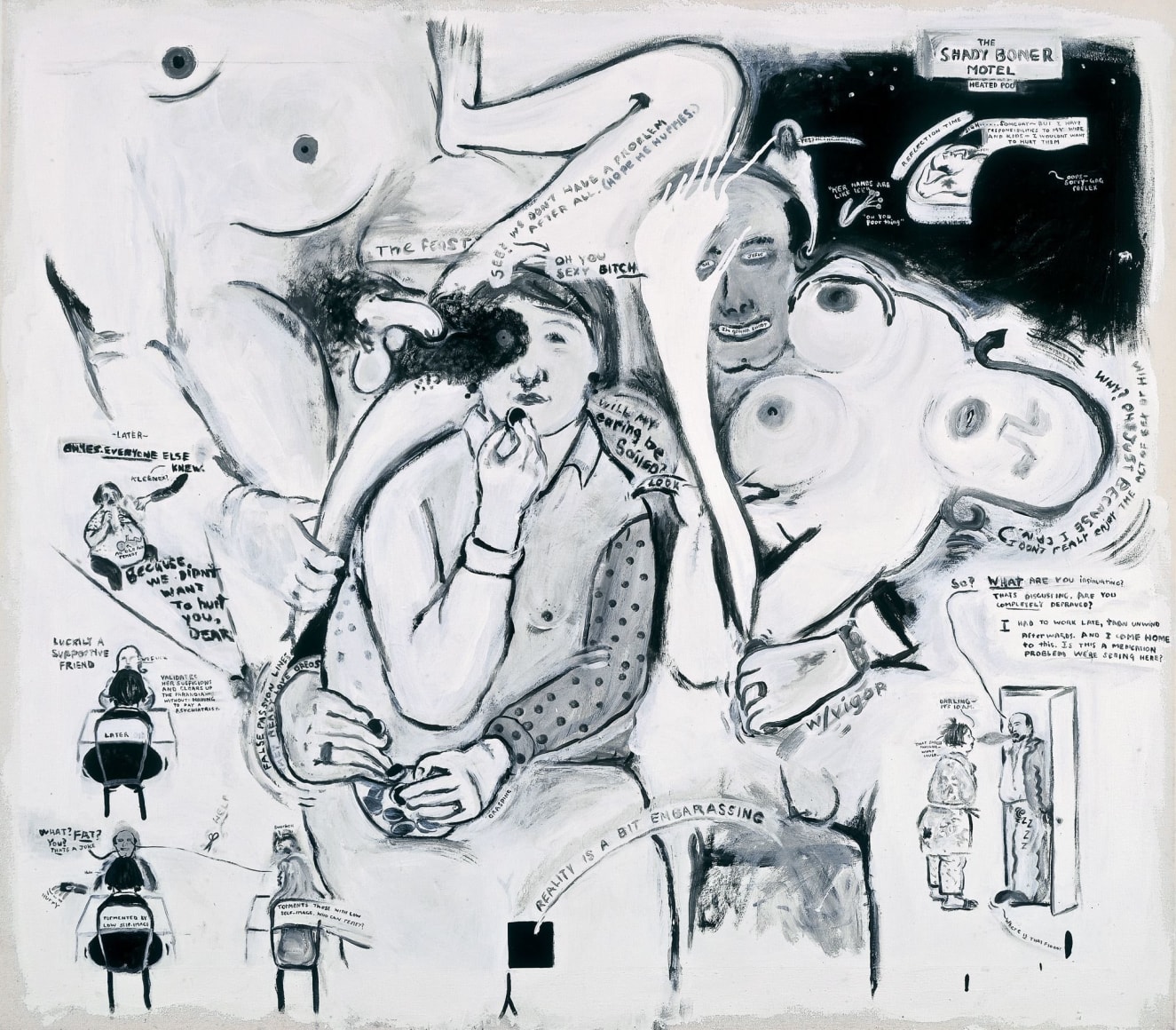 Sue Williams, In Denial of the Shady Boner Motel, 1992
