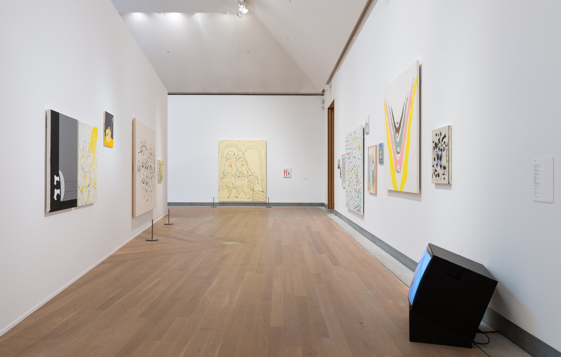 Installation view: Tala Madani: Rip Image, Moderna Musseet, Stockholm, 2013