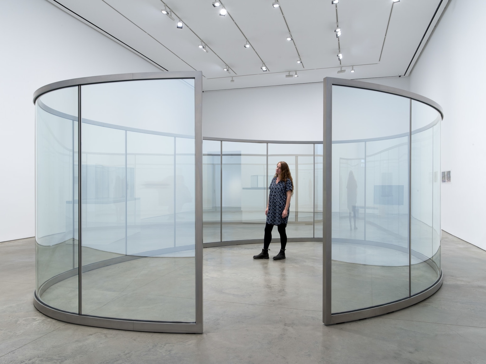 Installation view: Dan Graham, 303 Gallery, New York, 2021