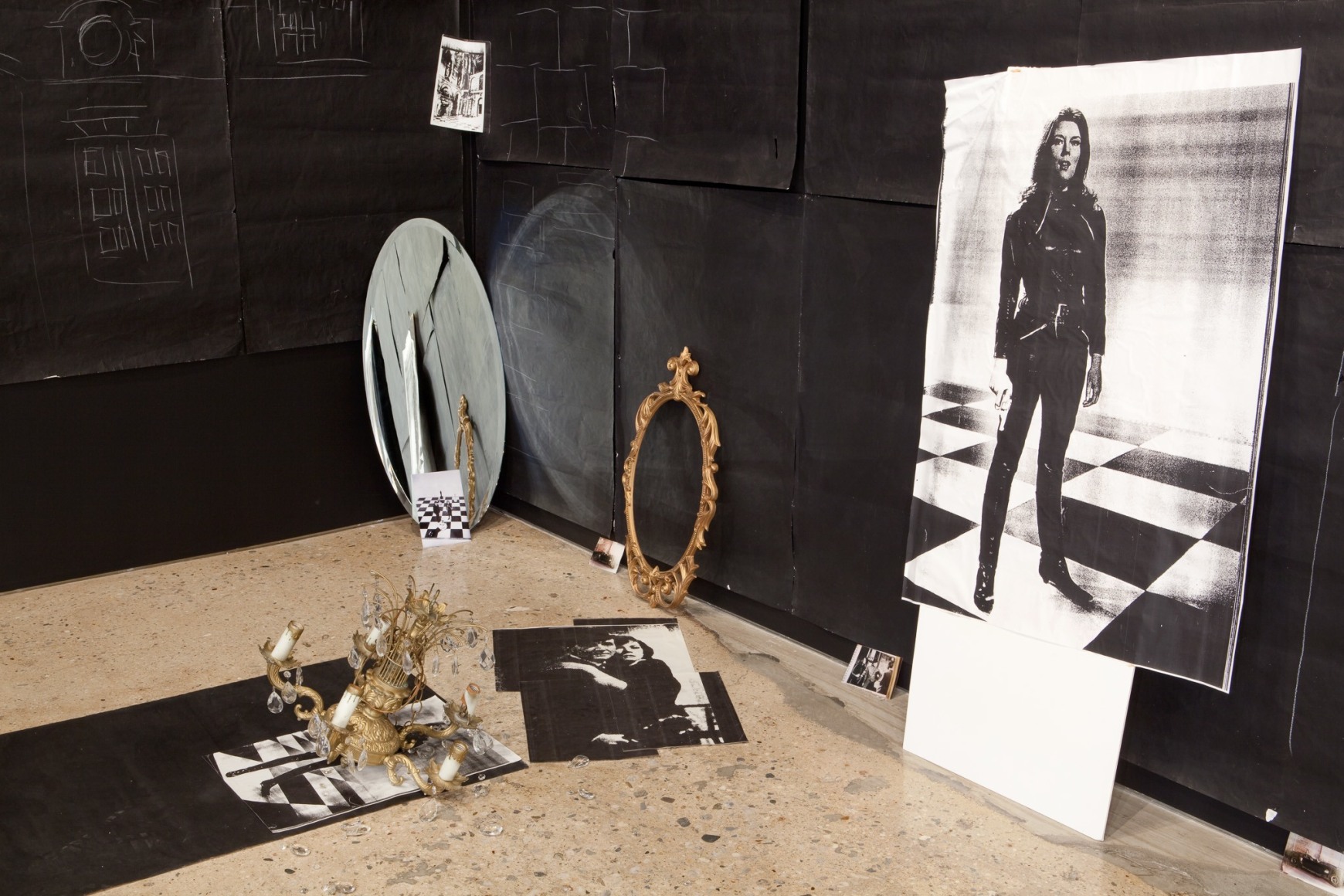 Karen Kilimnik, The Hellfire Club episode of the Avengers, 1989, Installation view: 303 Gallery, New York, 2011