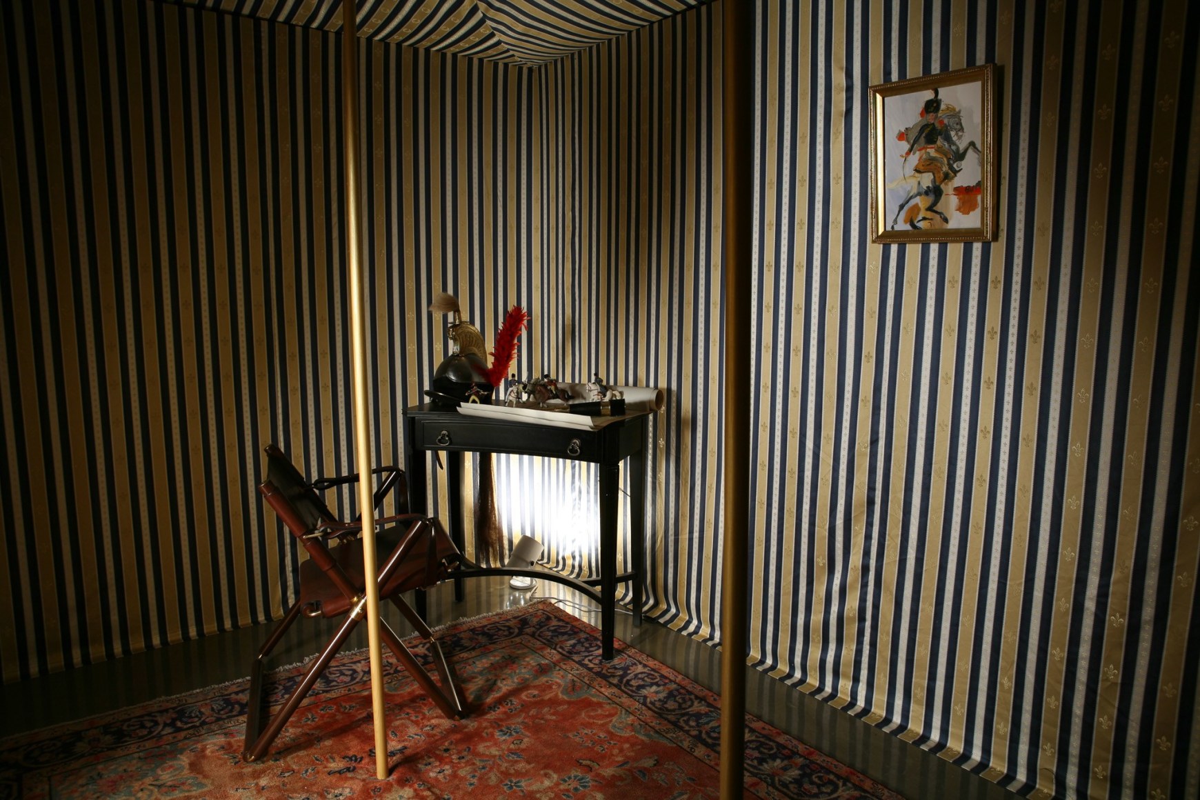 Karen Kilimnik, the debonair general's tent, 2006, Installation view: 303 Gallery, New York
