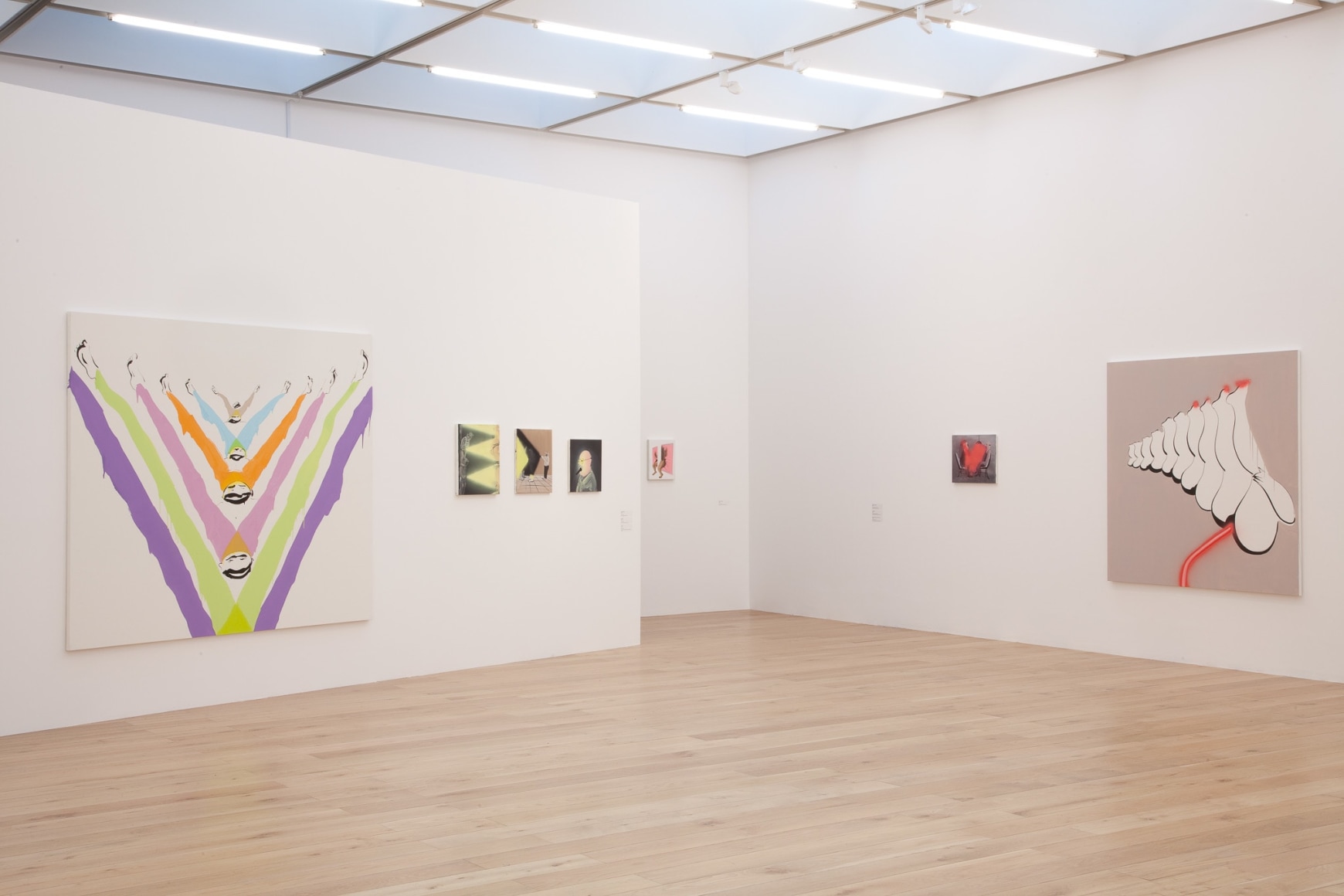 Installation view: Tala Madani, Nottingham Contemporary, 2014