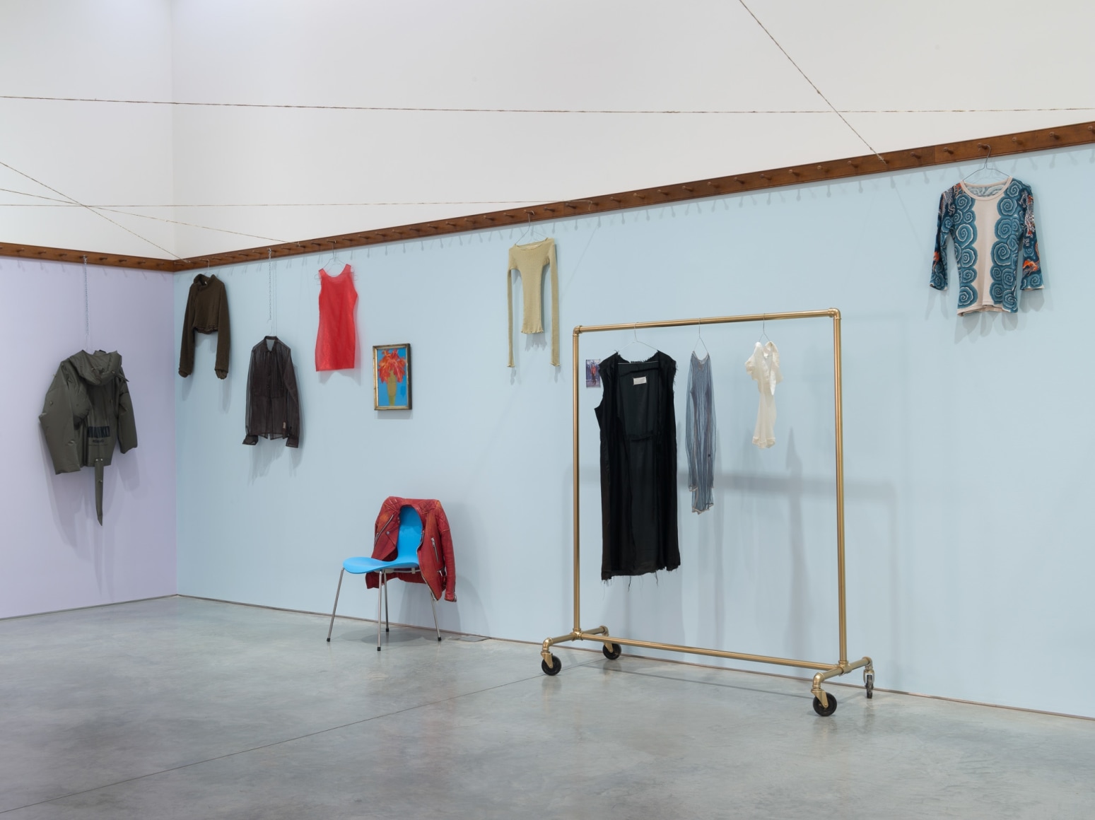 Dominique Gonzalez-Foerster, euqinimod & costumes, 2014, Installation at 303 Gallery, 2014