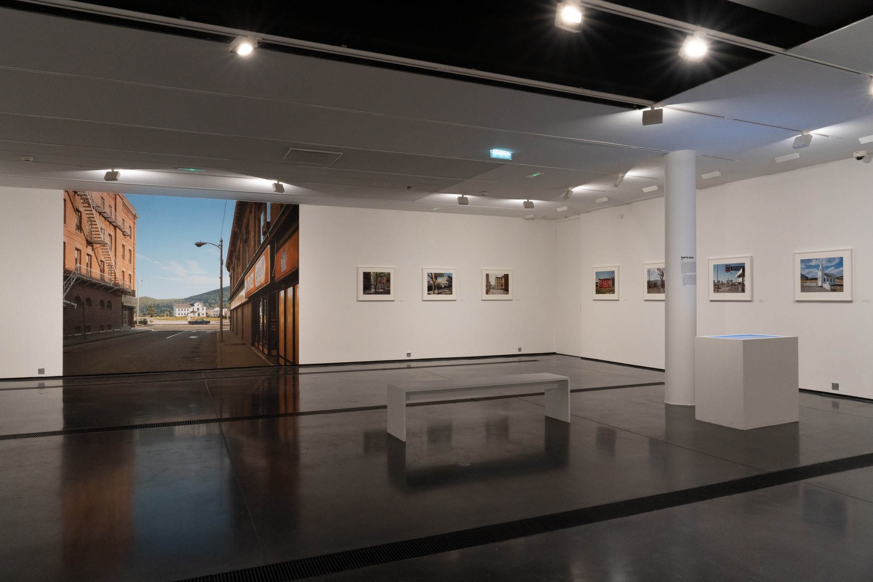 Installation view: Stephen Shore, Vehicular & Vernacular, Fondation Henri Cartier-Bresson, Paris, 2024.