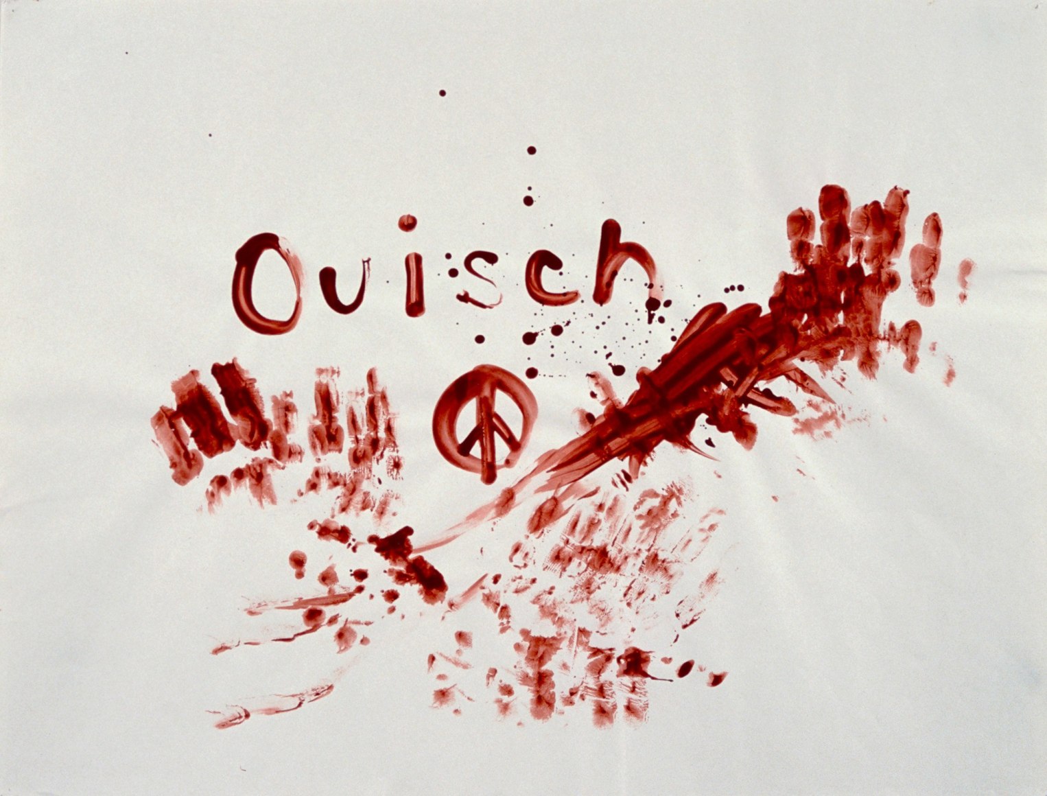 Karen Kilimnik, Blood Drawing, (Ouisch), 1992