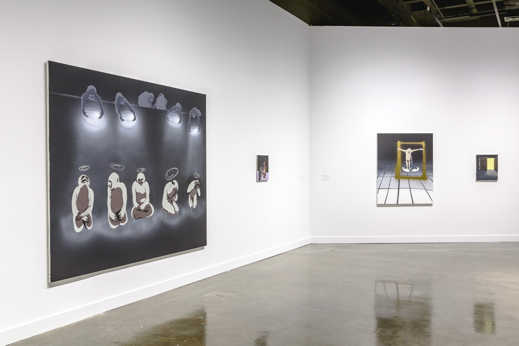 Installation view: Tala Madani: First Light, MIT List Visual Arts Center, 2016