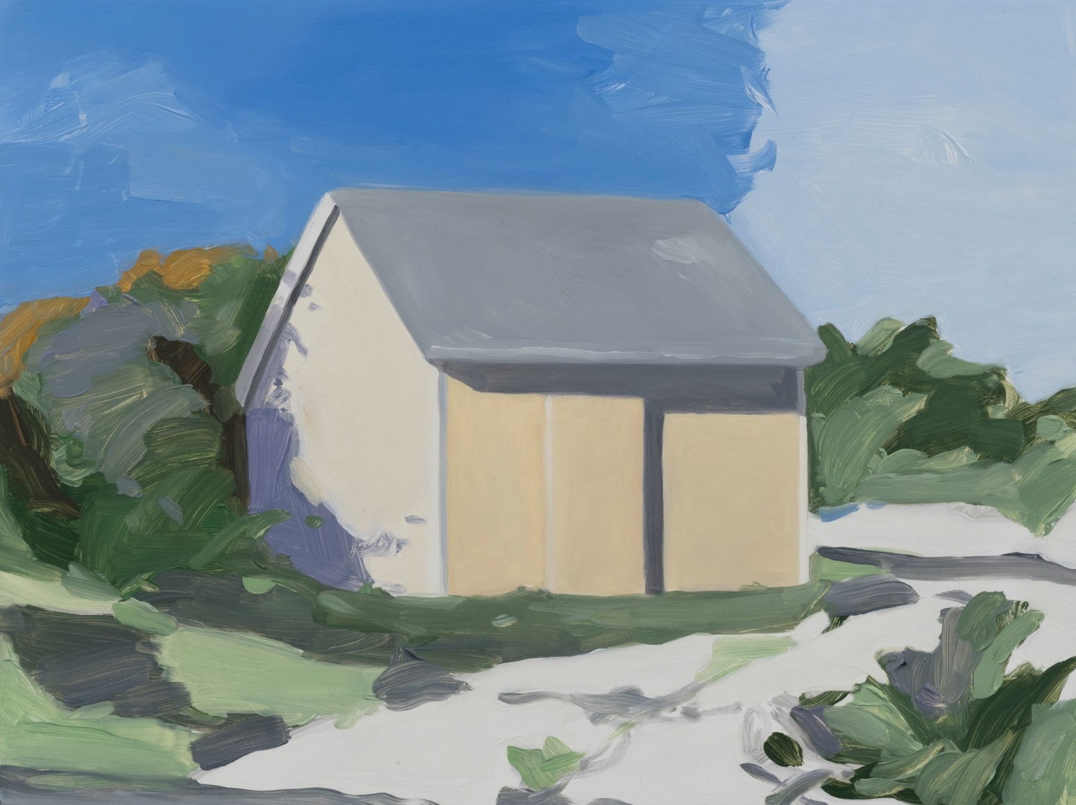 Maureen Gallace, Pale Yellow House August 31st, 2015