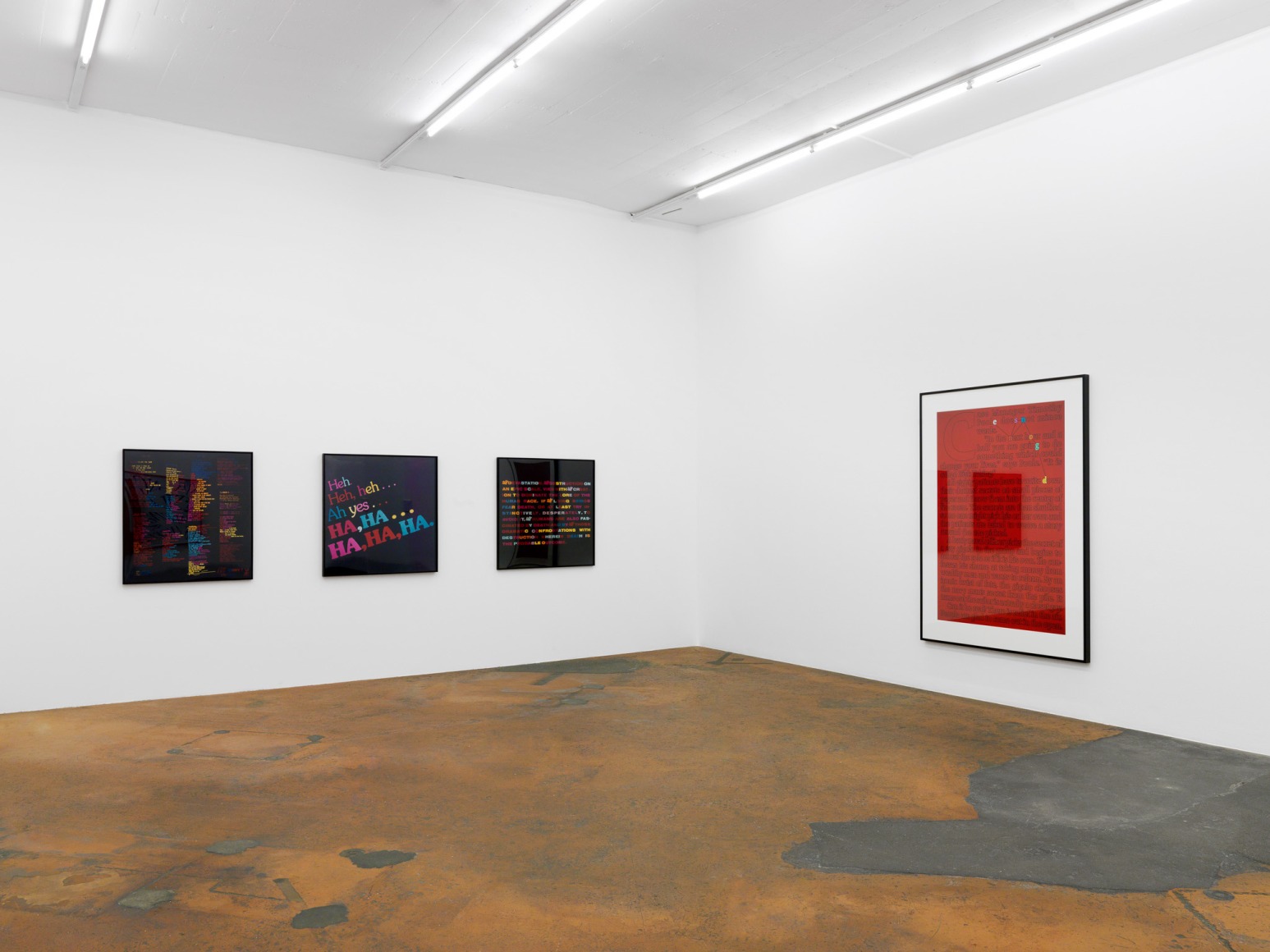 Larry Johnson, Installation view: MAMCO, 2016
