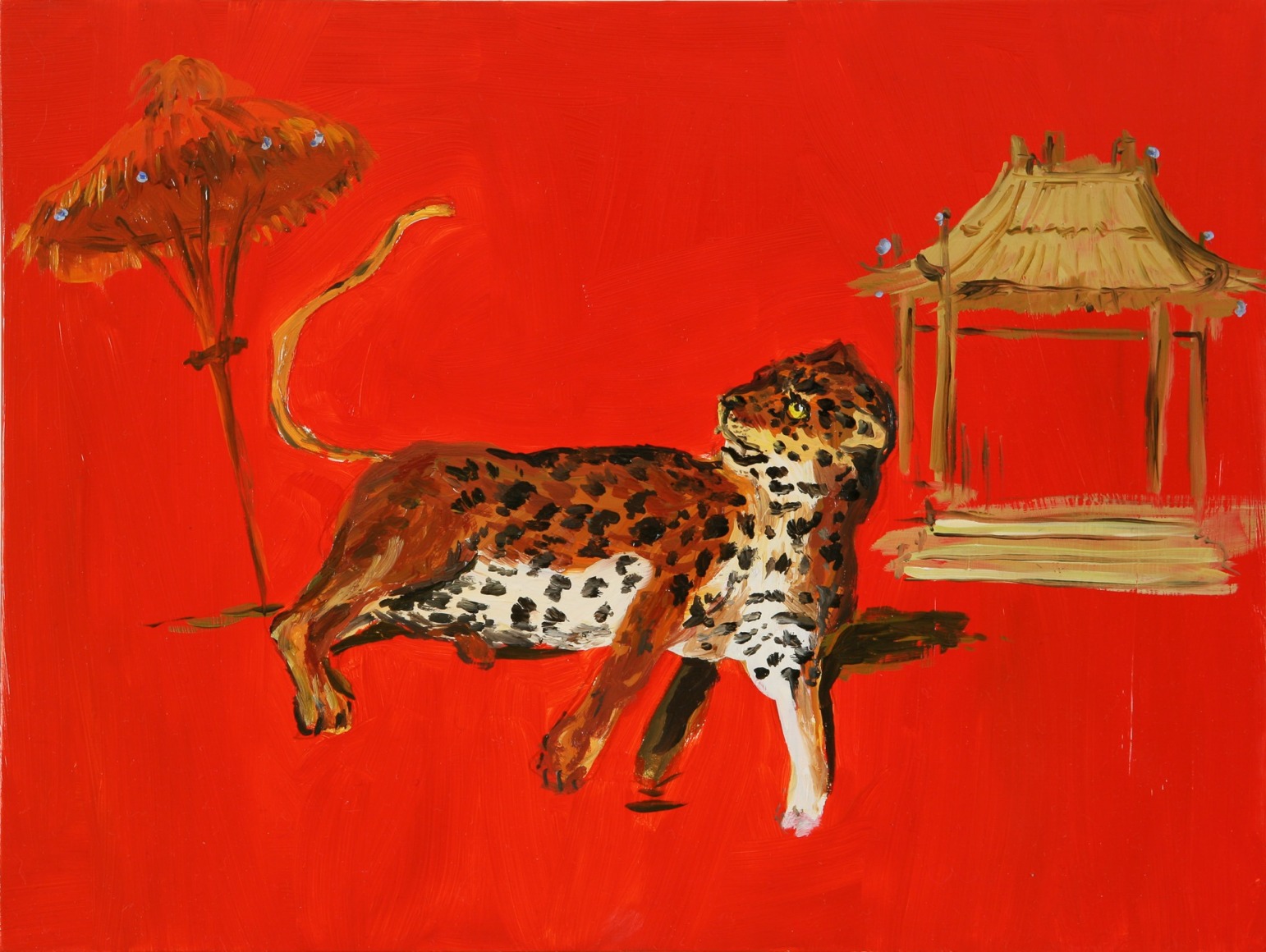 Karen Kilimnik, the imperial ocelot in Peking, 2006