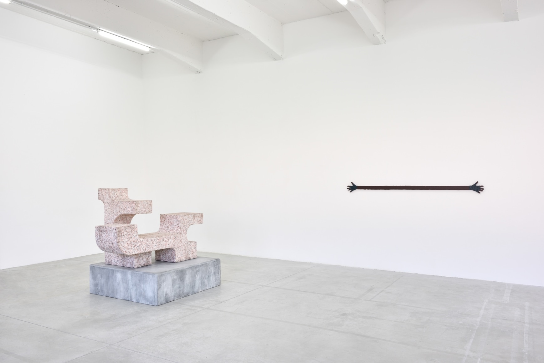 Valentin Carron Installation view: Zéro Virgule Nul, Le Consortium, Dijon, 2020