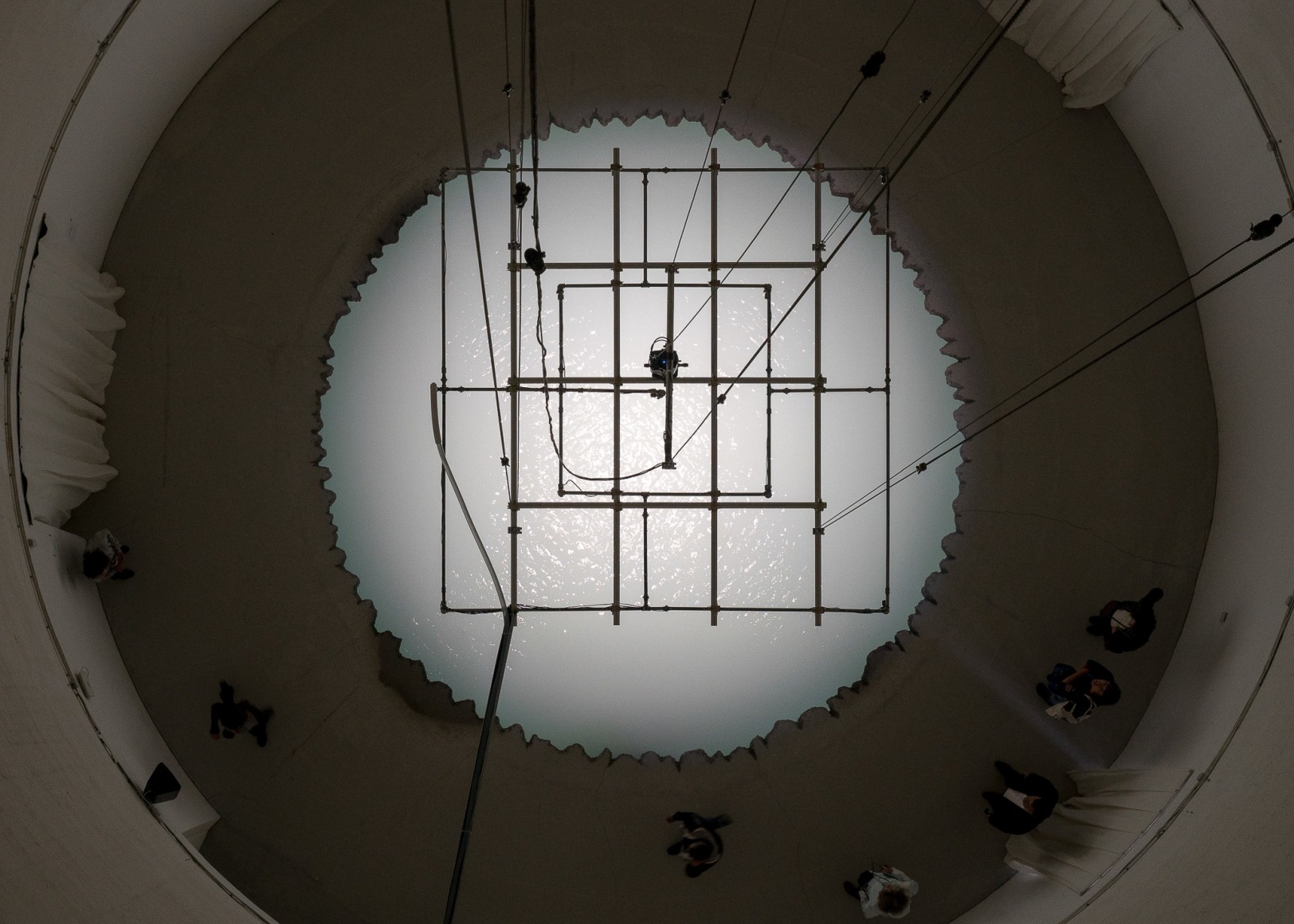 Installation view: Doug Aitken, Sonic Fountain II, 2013/2015, 14th Biennale De Lyon, 2017