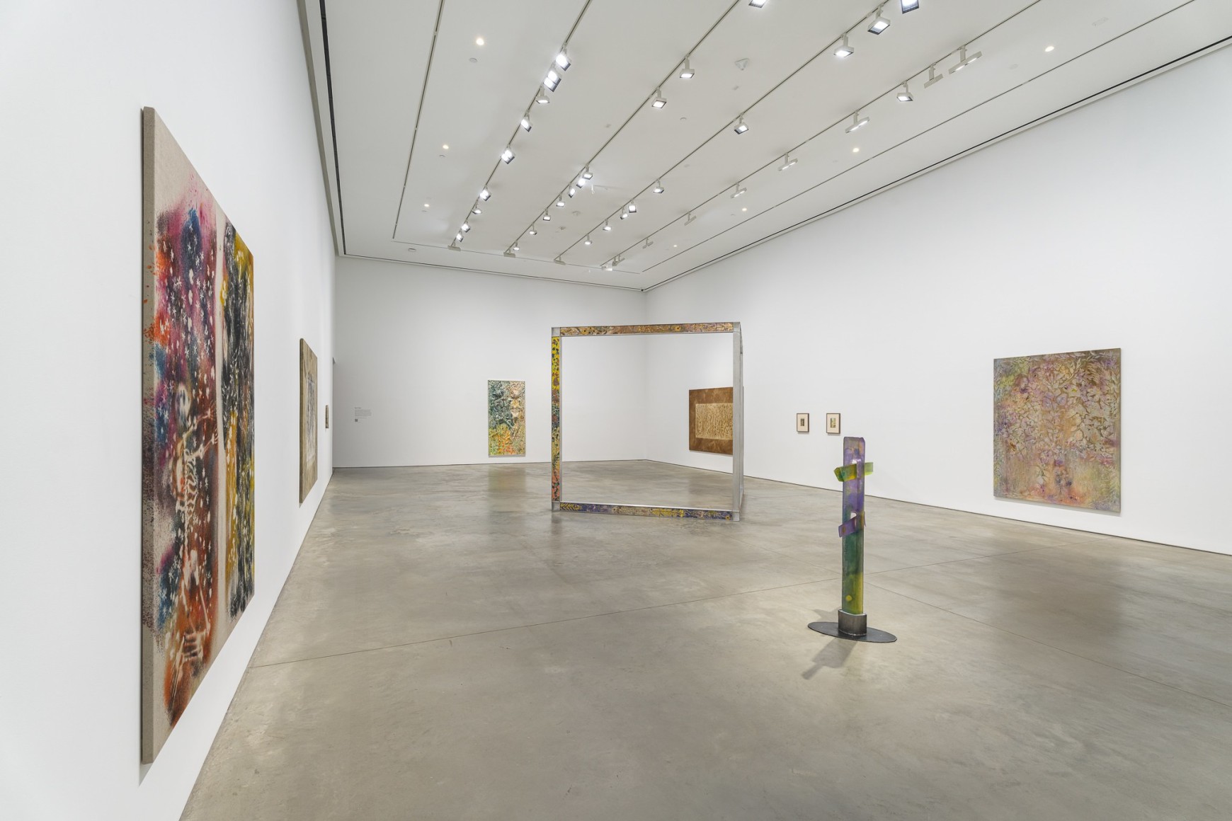Exhibition view: Sam Falls, 303 Gallery, New York, 2023. Photo: Justin Craun