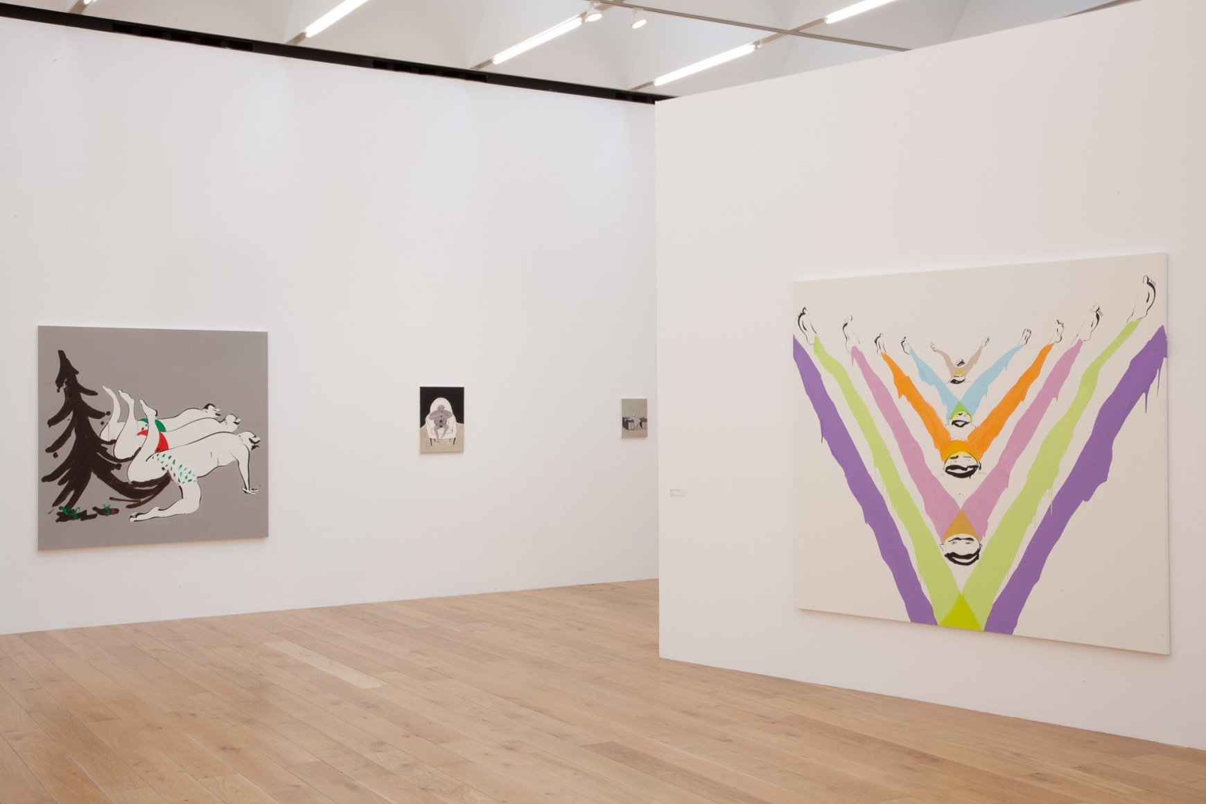 Installation view: Tala Madani, Nottingham Contemporary, 2014