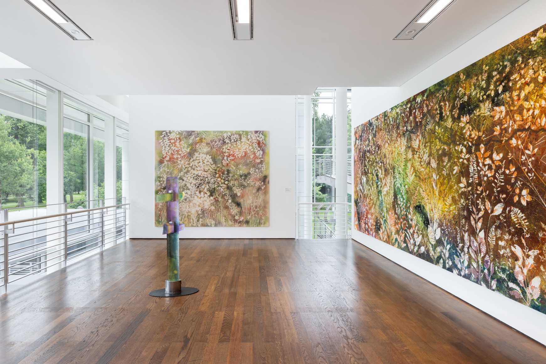 Sam Falls, Waldeinsamkeit, Museum Frieder Burda, 2024 ©Sam Falls; Photo: Nikolay Kazakov.