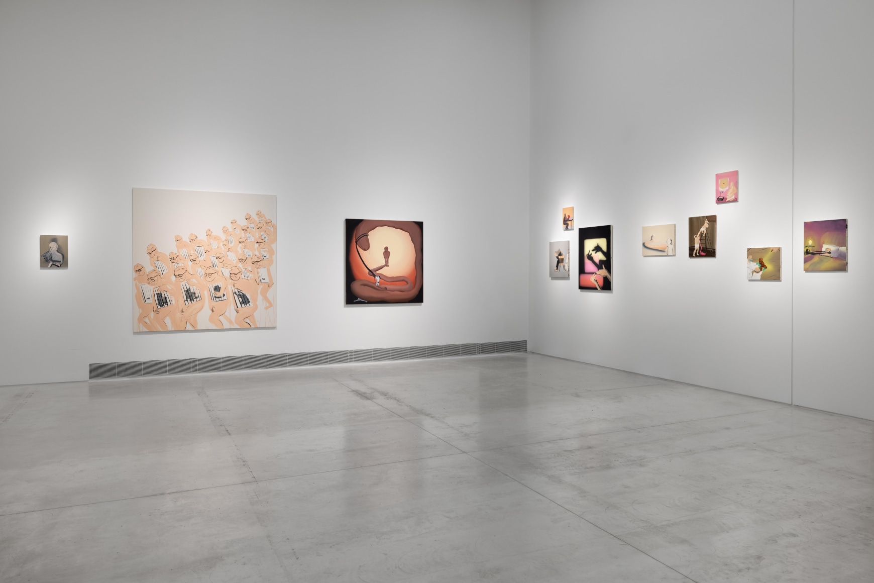 Installation views: Tala Madani, Shitty Disco, June 13 – November 10, 2024, National Museum of Contemporary Art Athens, Greece. Photography: Paris Tavitian