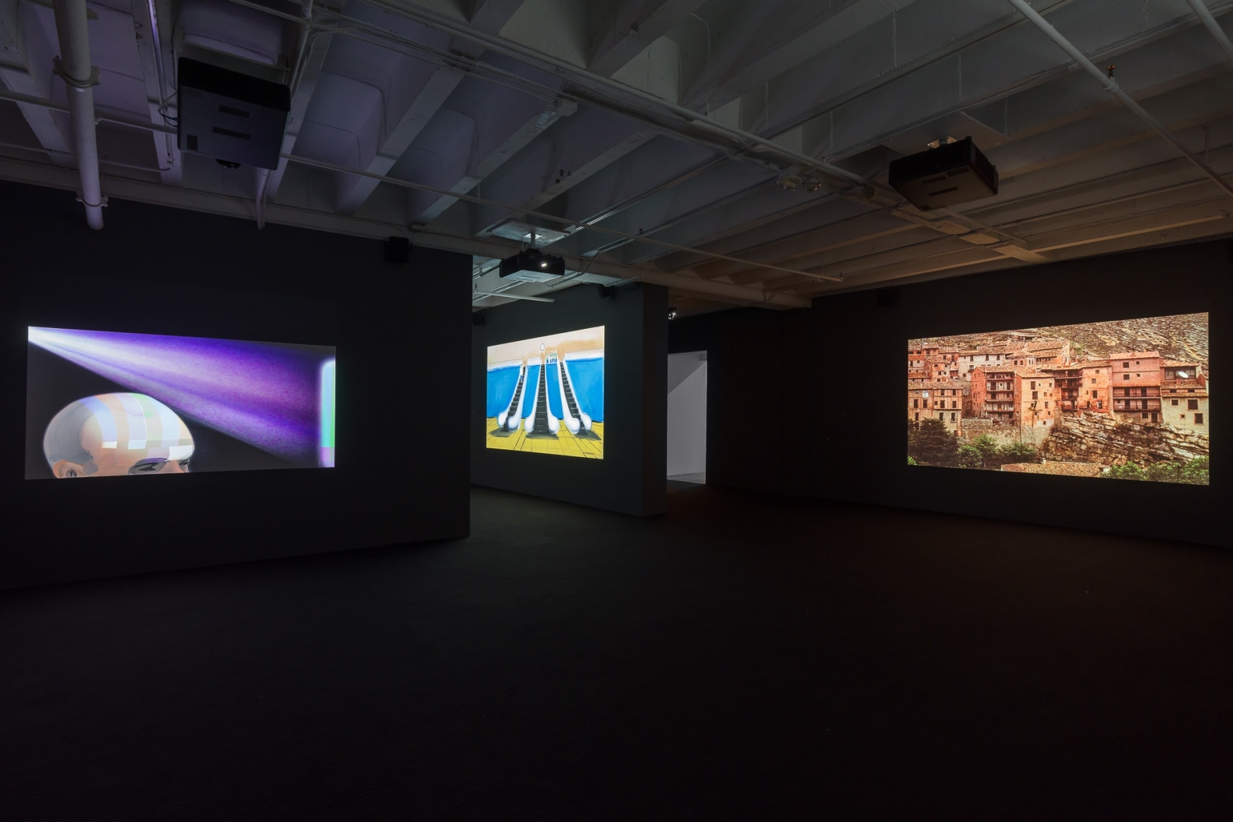 Installation view of Tala Madani: Biscuits, September 10, 2022 – February 19, 2023 at The Geffen Contemporary at MOCA. Courtesy of The Museum of Contemporary Art (MOCA). Photo by Jeff McLane.