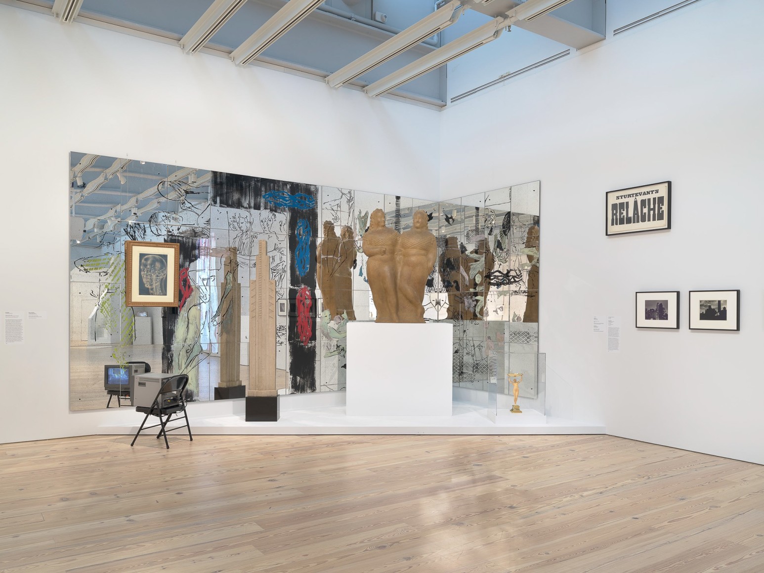 Installation view of Nick Mauss: Transmissions, Whitney Museum of American Art, New York, 3/16 - 5/14/2018