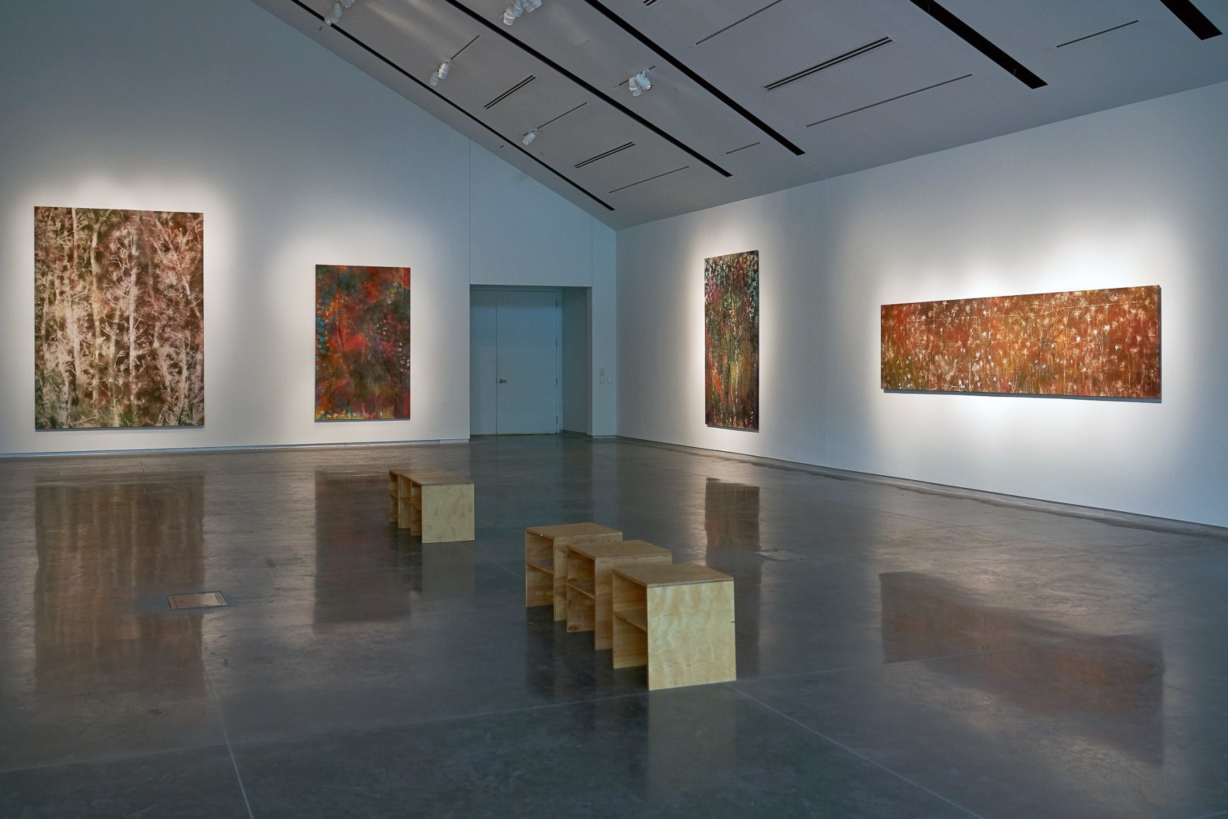 Installation view: Sam Falls, 2019,&nbsp;Laumeier Sculpture Park,&nbsp;St. Louis, MO, courtesy&nbsp;Laumeier Sculpture Park