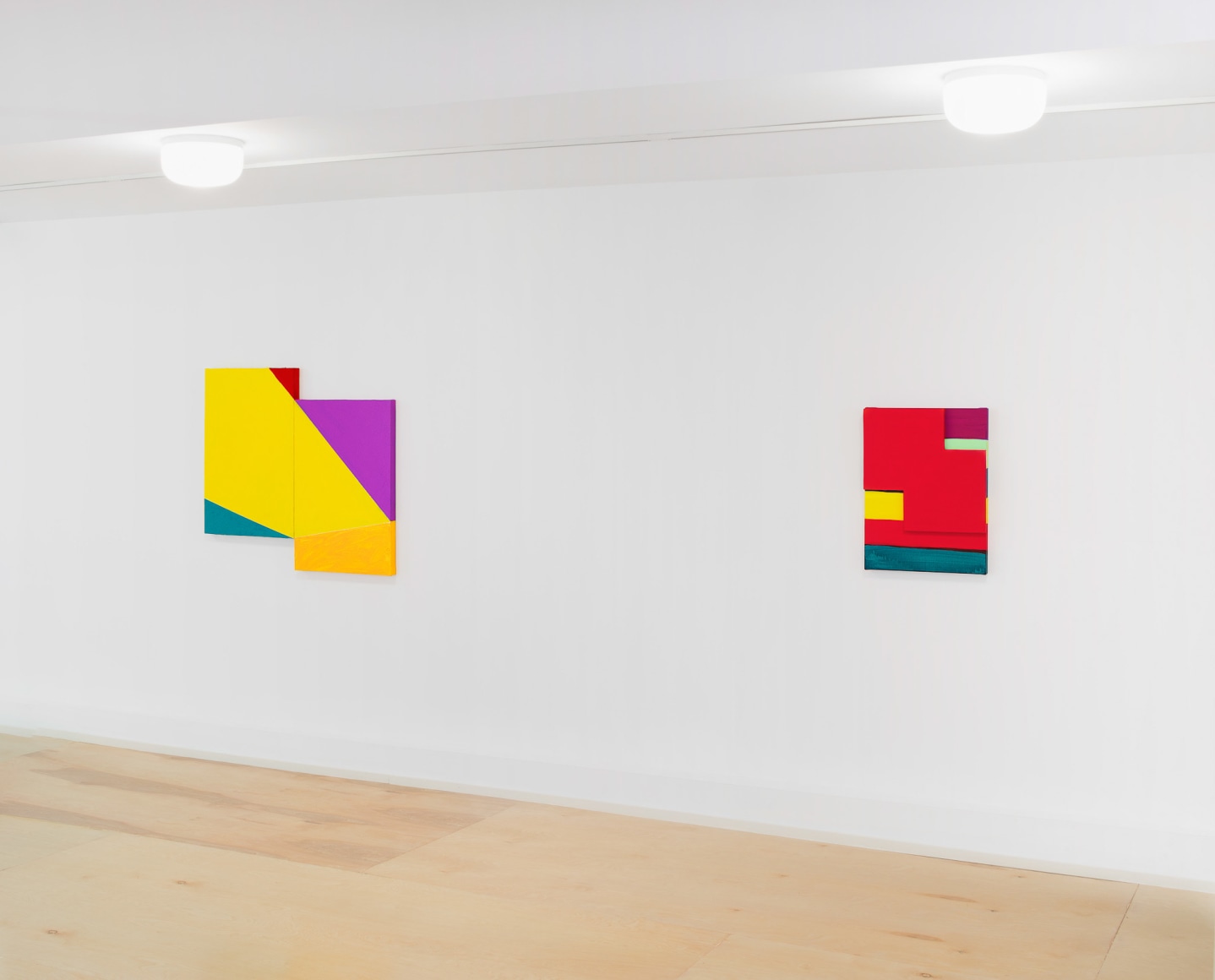 Installation view: Mary Heilmann: Painting Pictures, The Dan Flavin Art Institute, Bridgehampton, NY, 2017