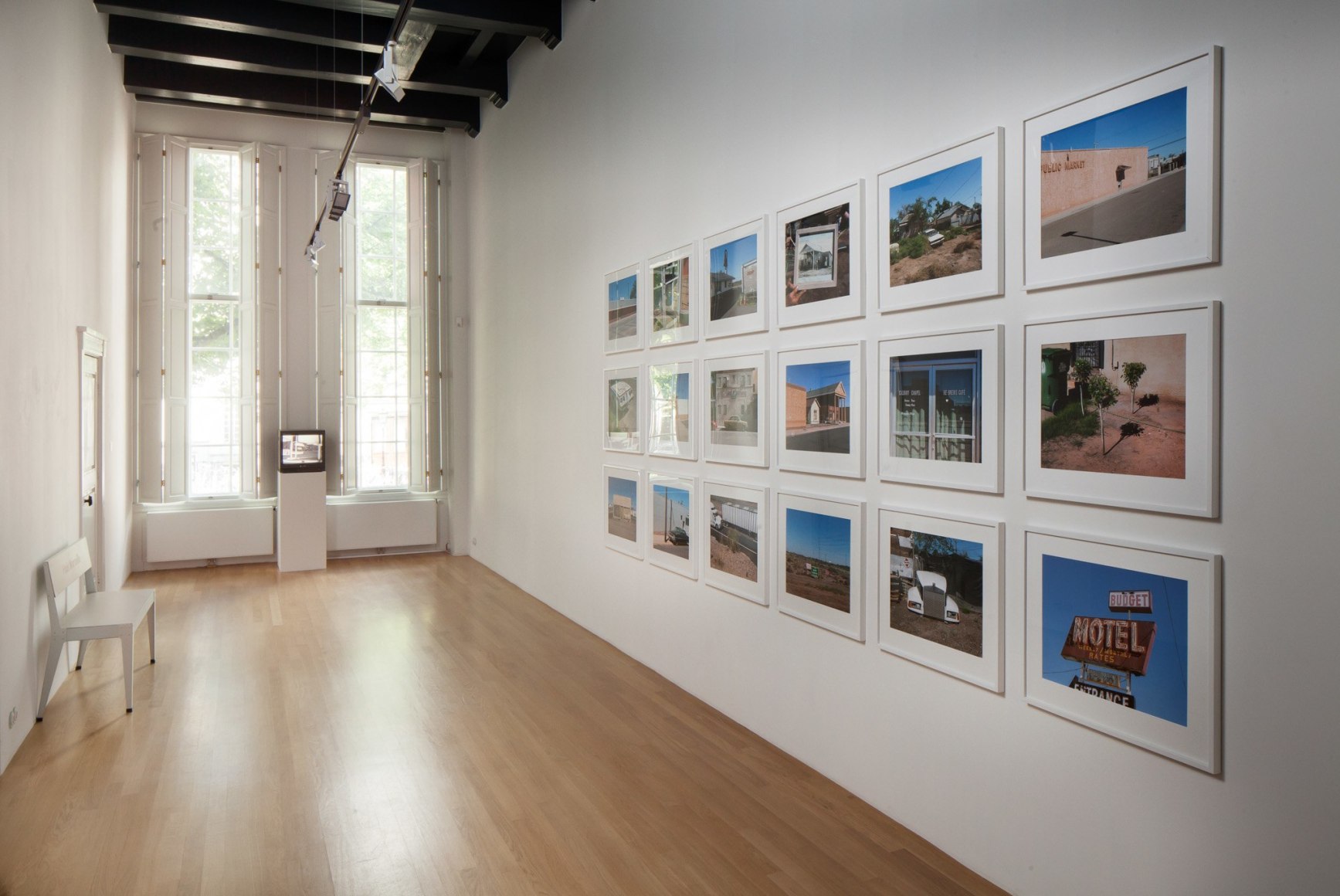 Installation view: Stephen Shore: Retrospective, Huis Marseille, 2016