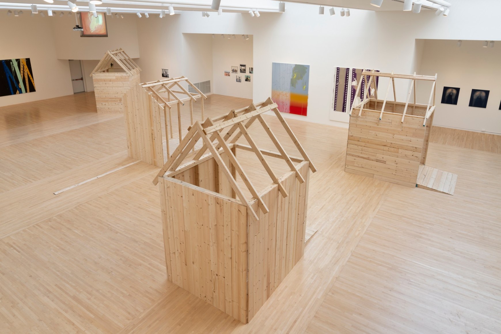 Tala Madani: Be flat&nbsp;[Installation view, Henry Art Gallery, University of Washington, Seattle. 2024]. Photo: Jueqian Fang, courtesy of the Henry.