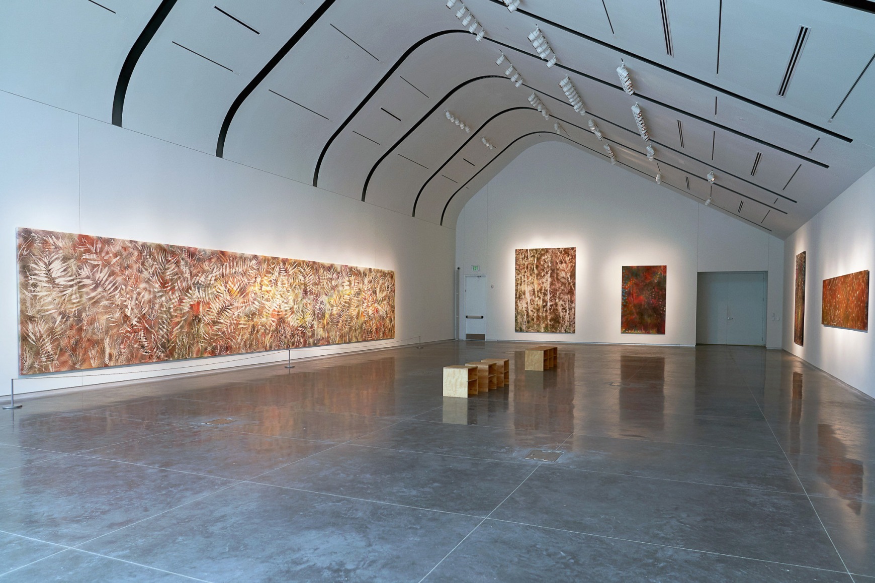 Installation view: Sam Falls, 2019,&nbsp;Laumeier Sculpture Park,&nbsp;St. Louis, MO, courtesy&nbsp;Laumeier Sculpture Park