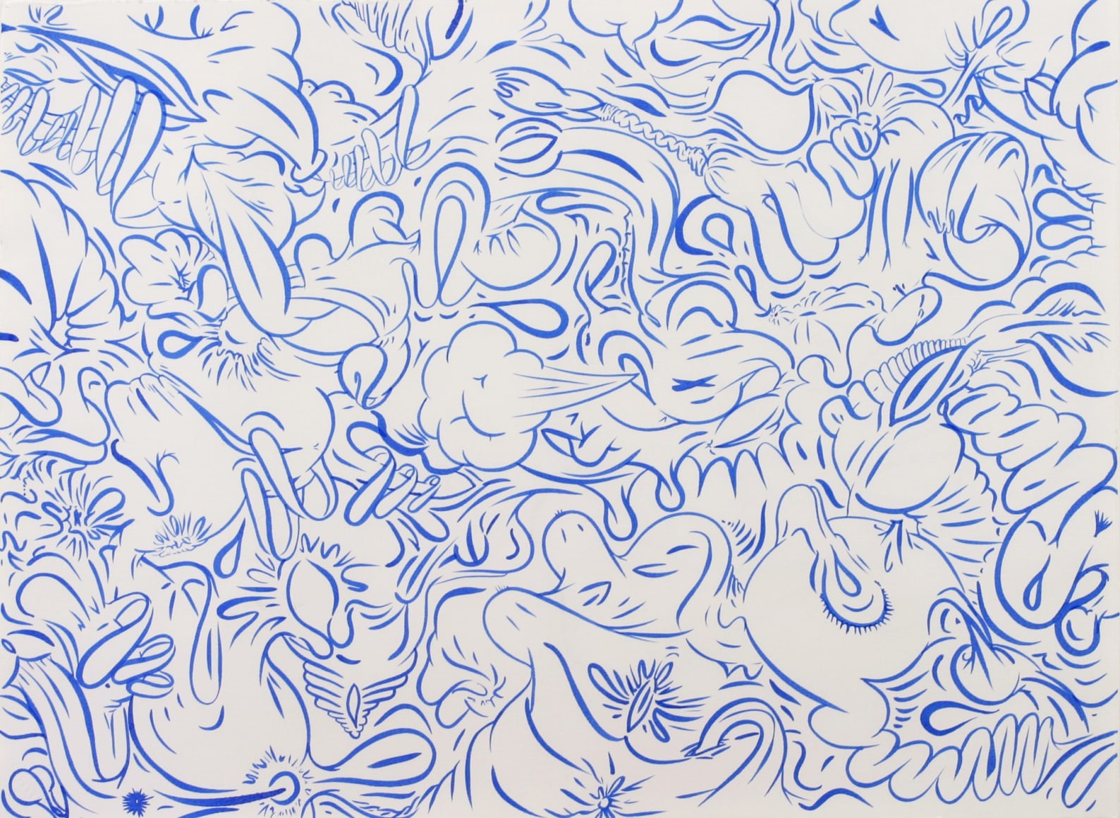 Sue Williams, The Blue One, 2005