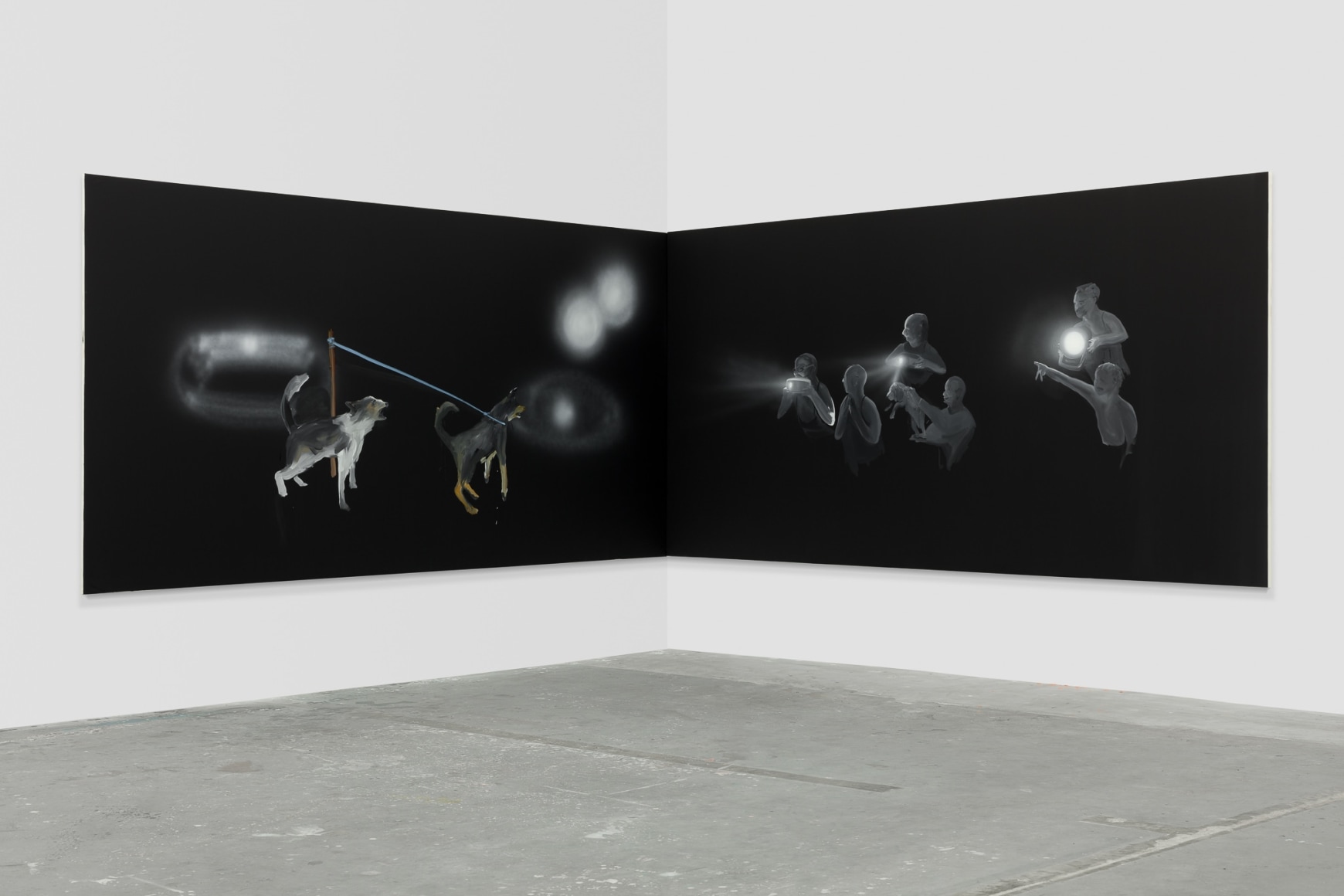 Tala Madani, Corner Projection (Training)
