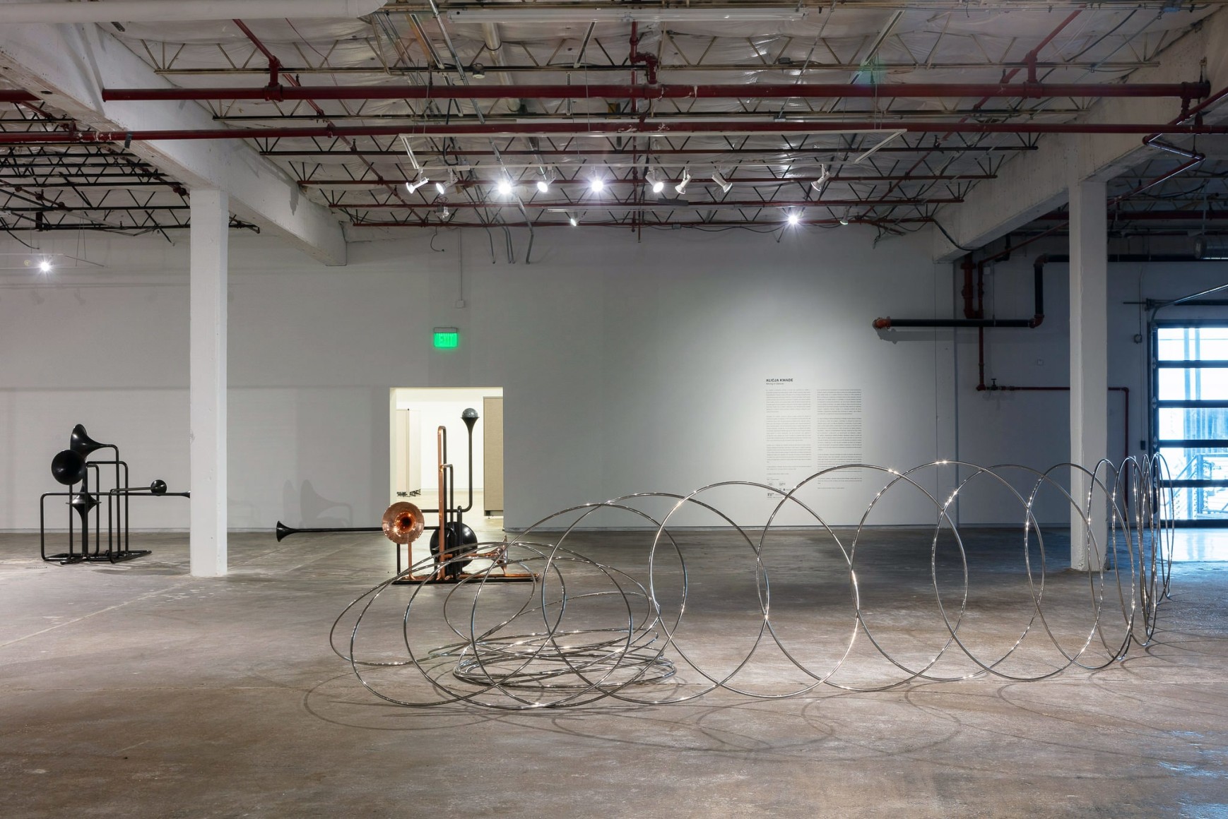 Installation view: Alicja Kwade, Moving in Glances, Dallas Contemporary, TX, Photo: Todora Photography LLC