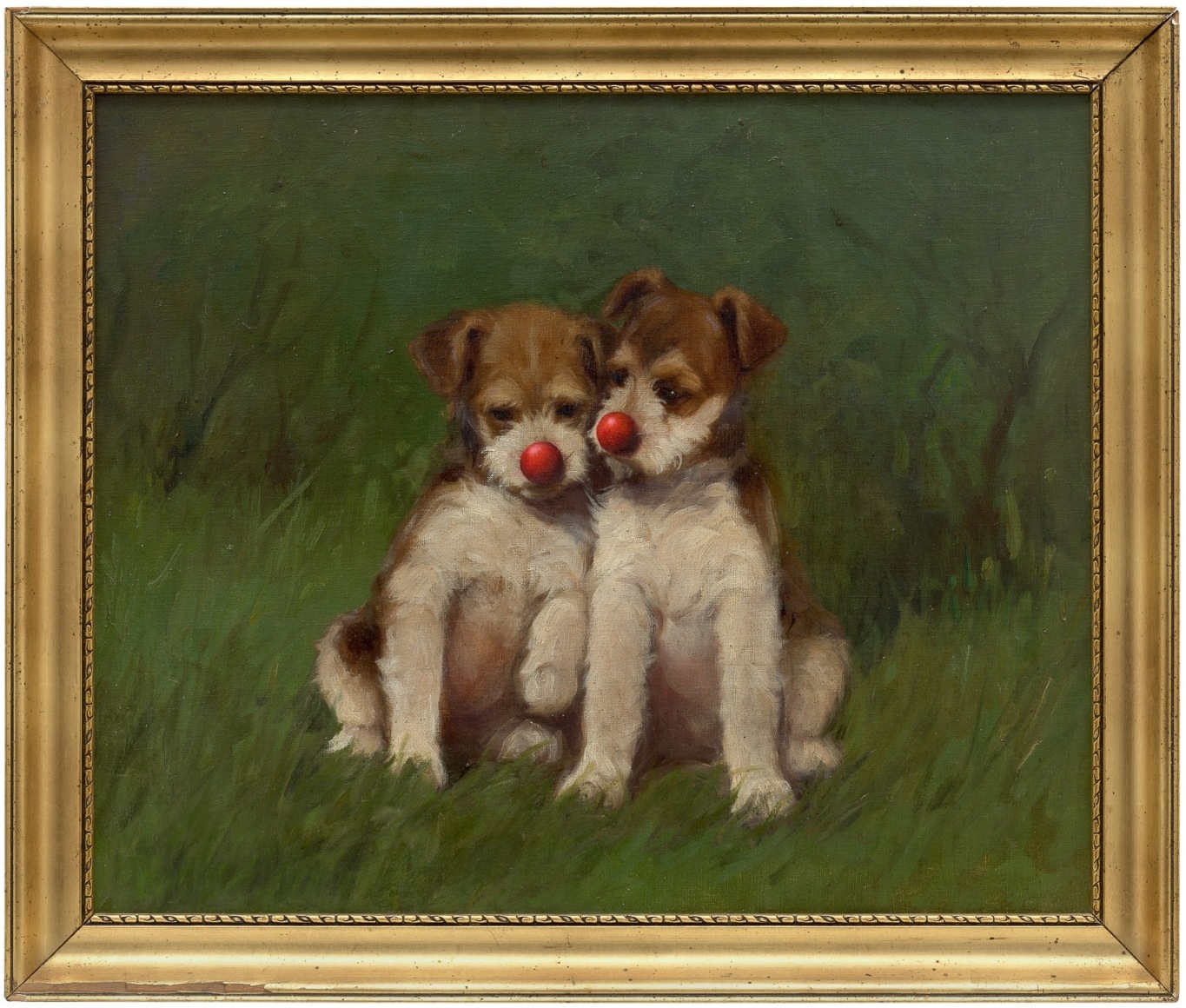 Hans-Peter Feldmann, Two puppies with red noses