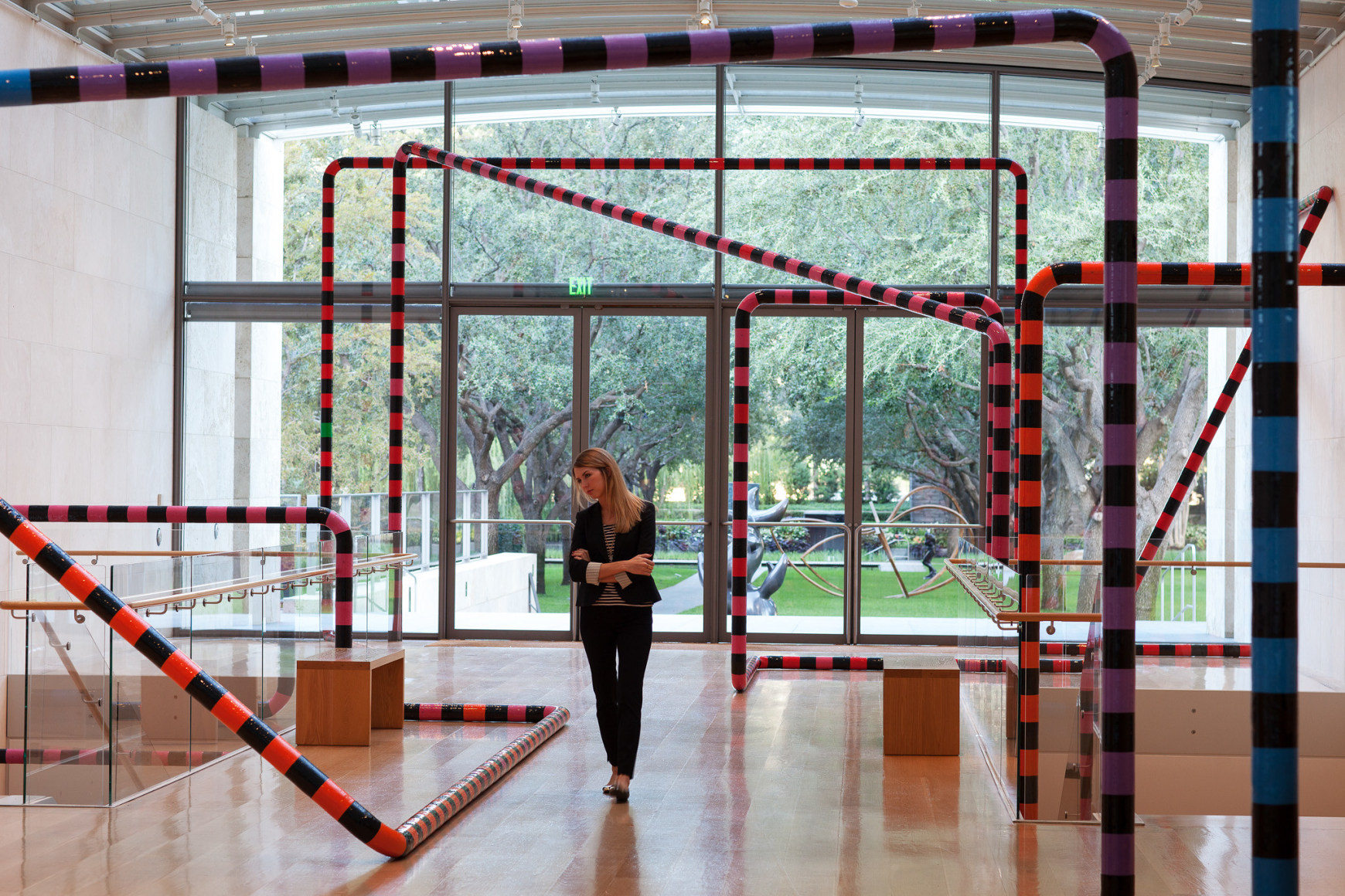 Eva Rothschild, Why Don't You (Dallas), 2012, Installation view: Sightings: Eva Rothschild, Nasher Sculpture Center, Dallas
