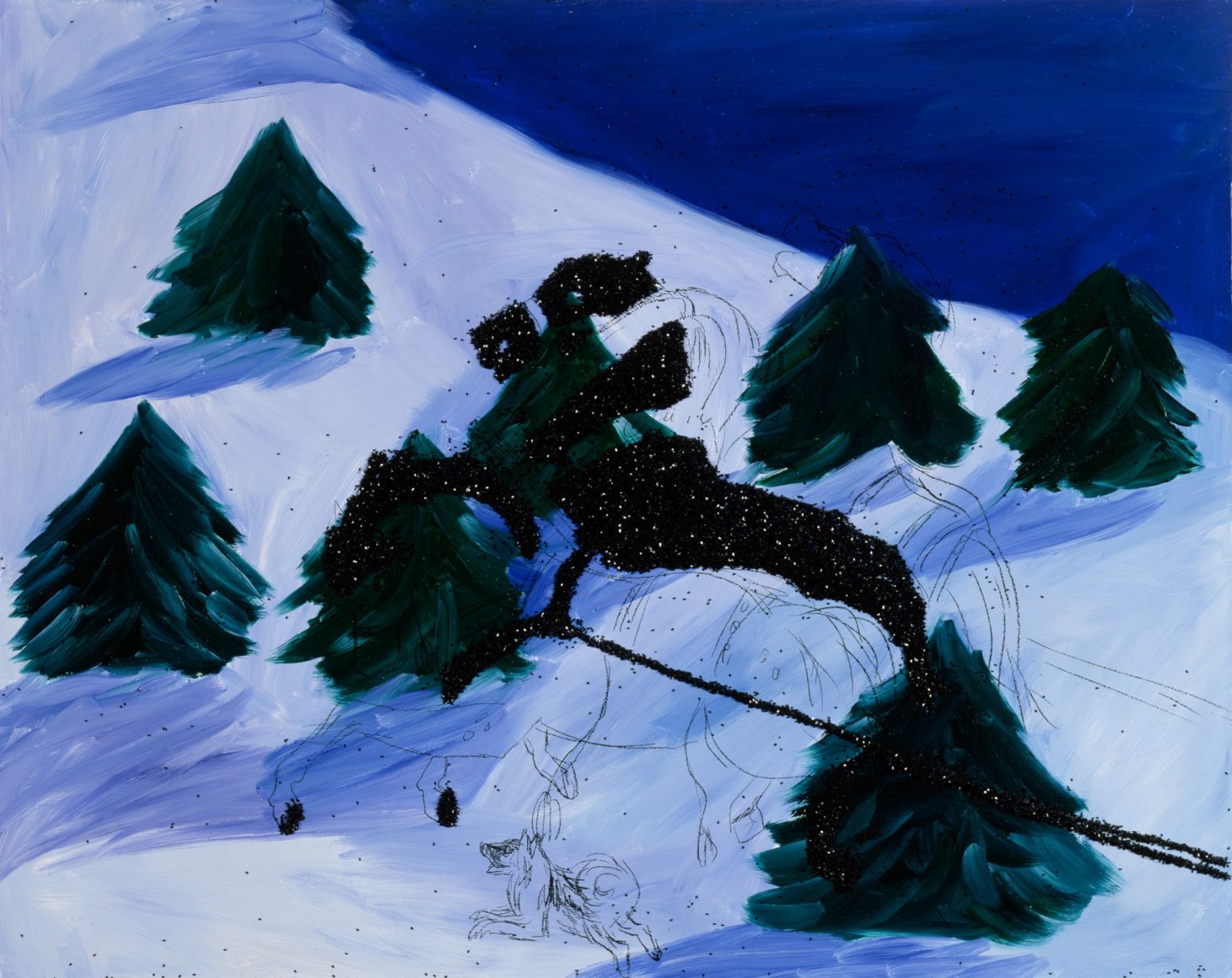 Karen Kilimnik, Onyx Troika and Diamond Keeshond From the Enchanted Whistle, 2000