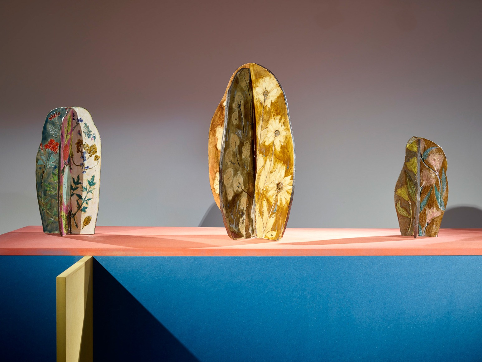 Sam Falls, Exhibition view: Nature Is The New Minimalism, MART, Galleria Civica, Trento, Italy, 2018.