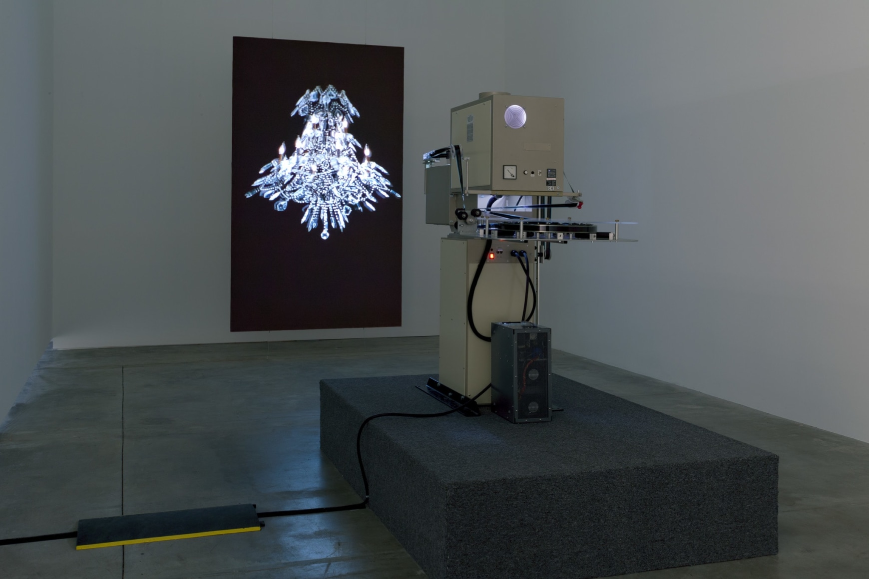 Rodney Graham, Torqued Chandelier Release and Other Works, Installation view: Morris and Helen Belkin Art Gallery, Vancouver, 2014