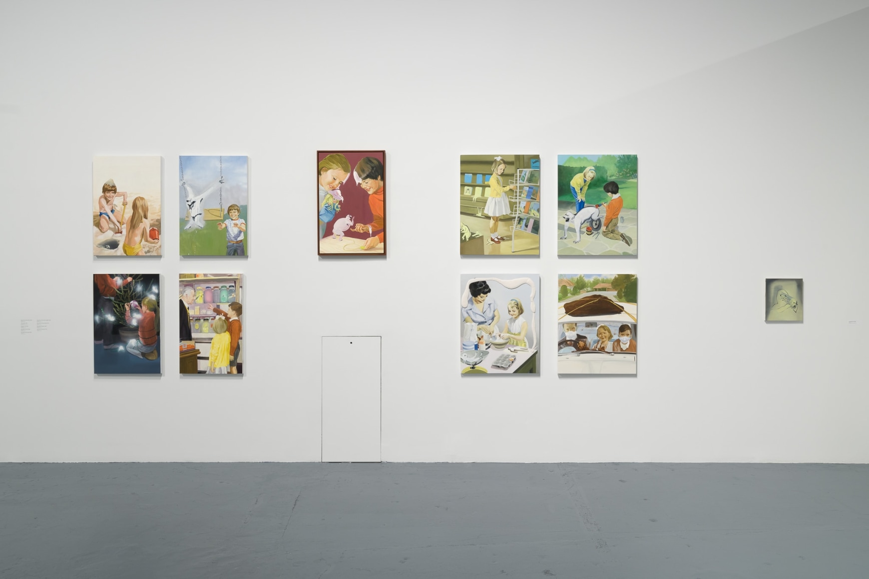 Installation view of Tala Madani: Biscuits, September 10, 2022 – February 19, 2023 at The Geffen Contemporary at MOCA. Courtesy of The Museum of Contemporary Art (MOCA). Photo by Jeff McLane.