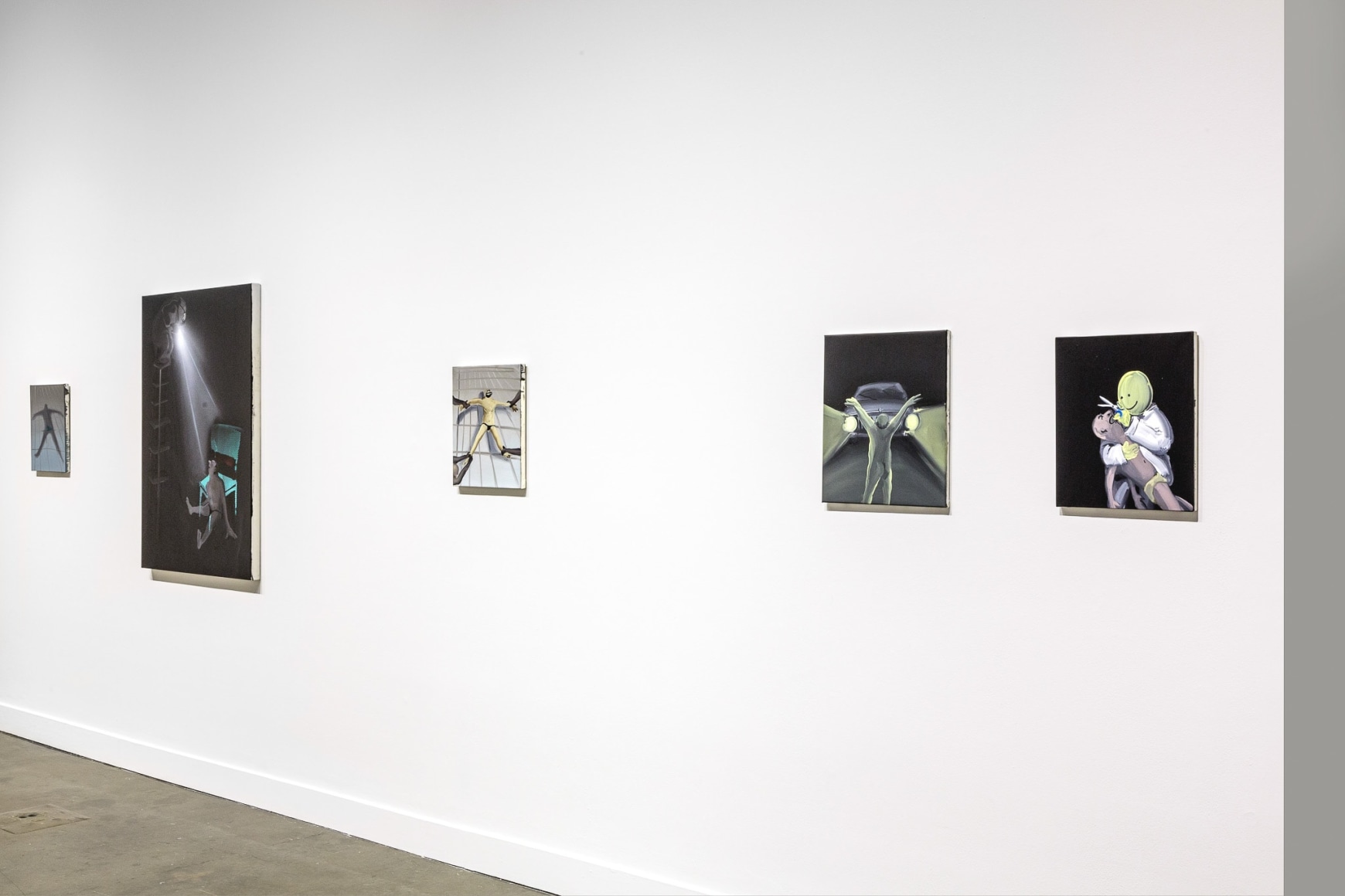 Installation view: Tala Madani: First Light, MIT List Visual Arts Center, 2016