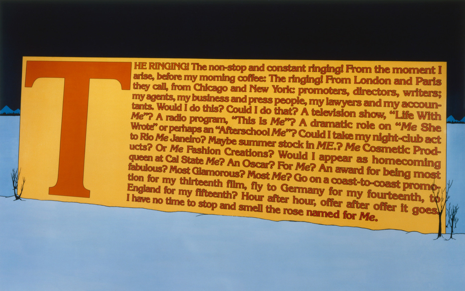 Larry Johnson, Untitled (Winter Me), 1990