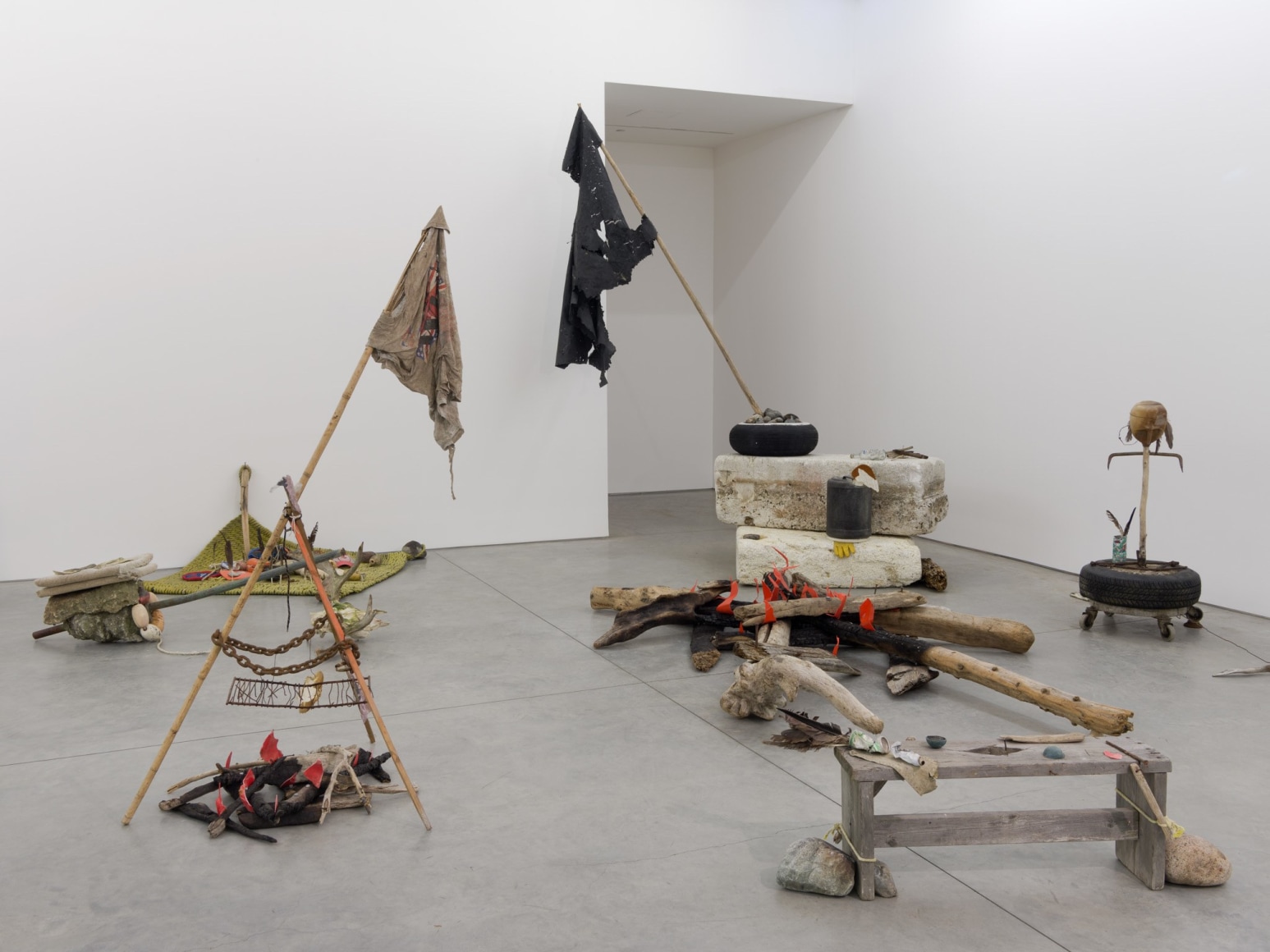 Mike Nelson, Gang of Seven, 2013, Installation at 303 Gallery, 2015