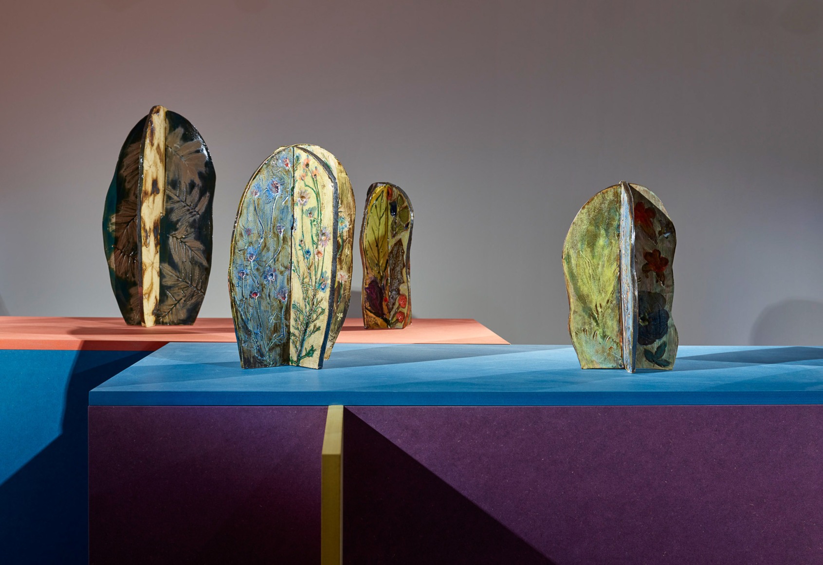 Sam Falls, Exhibition view: Nature Is The New Minimalism, MART, Galleria Civica, Trento, Italy, 2018.