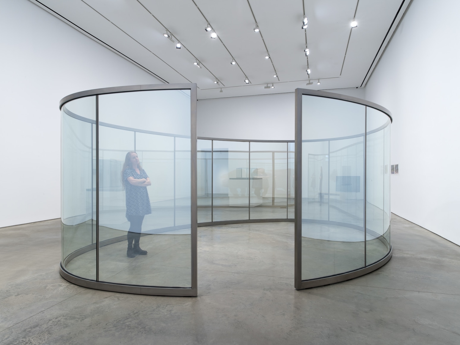 Installation view: Dan Graham, 303 Gallery, New York, 2021