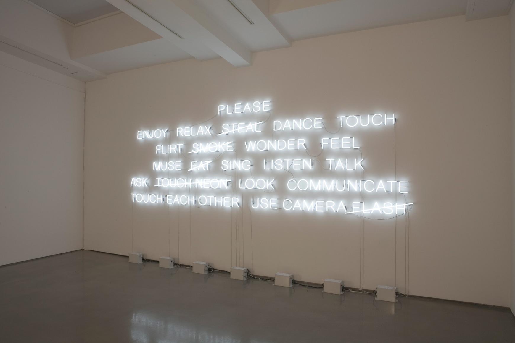 Jeppe Hein, Installation view: Please…, 303 Gallery, New York, 2008
