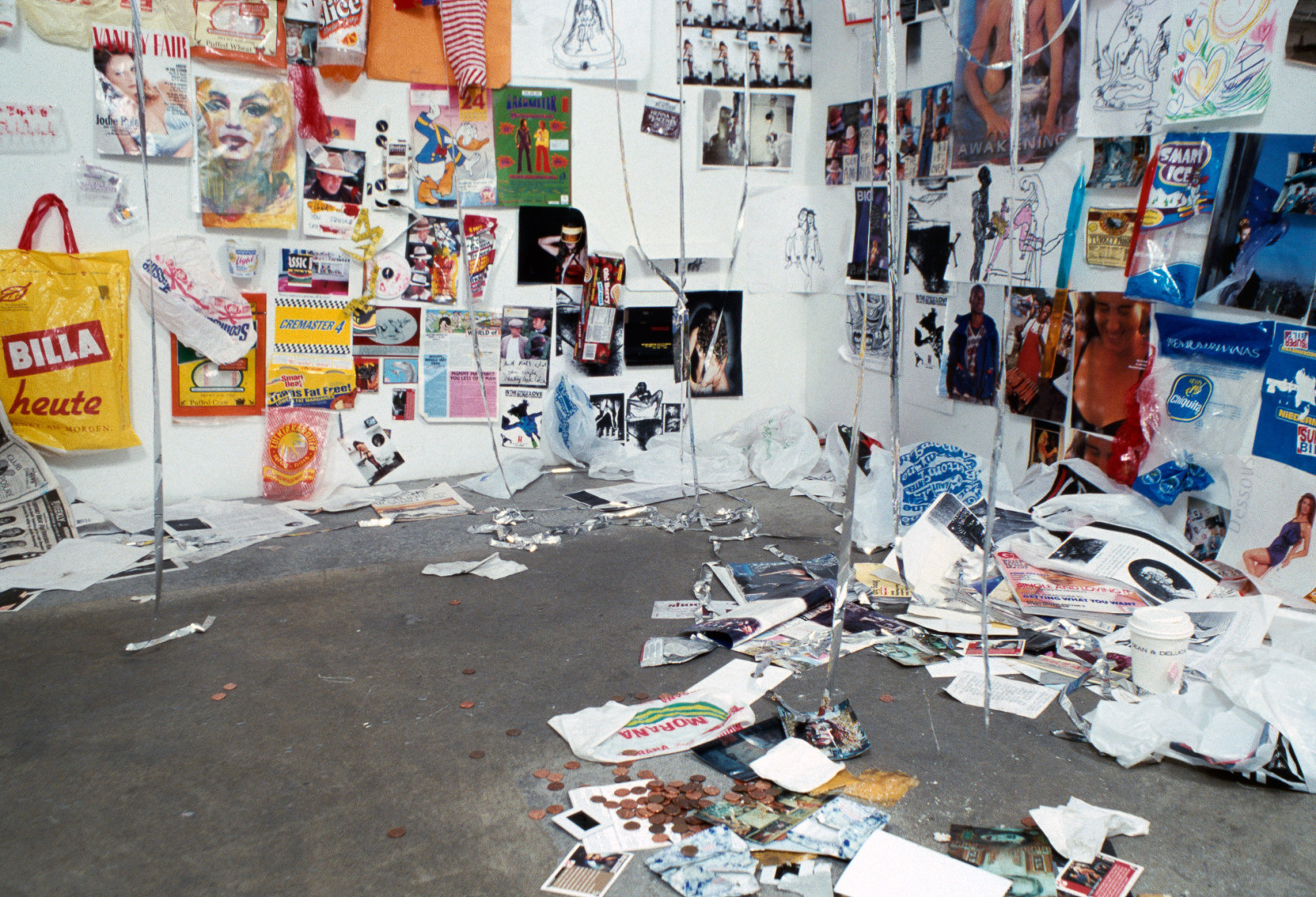 Elke Krystufek, Art and Character, 1995, Installation view: 303 Gallery