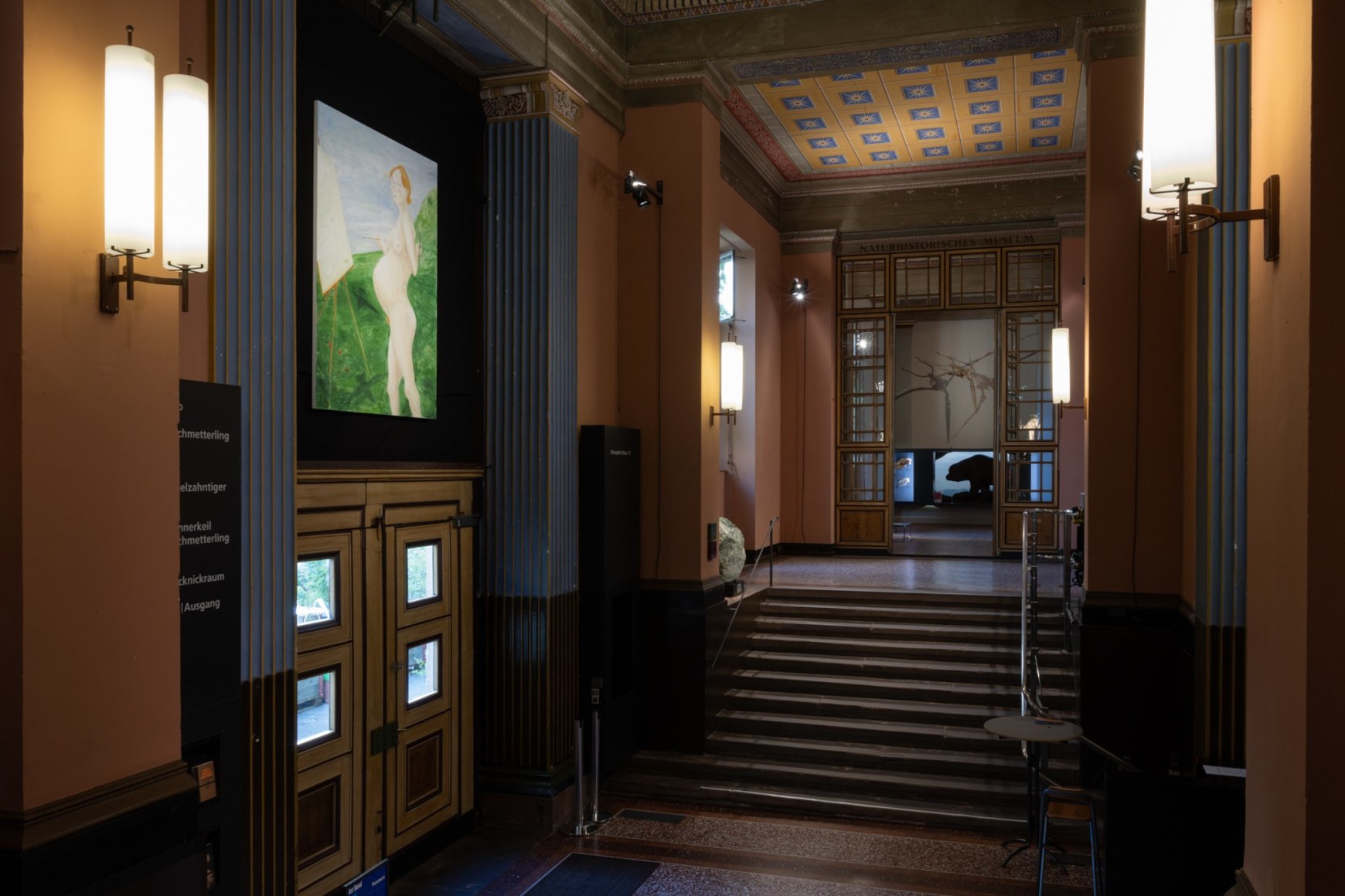 Installation view: Tanya Merrill, Parcours, Natural History Museum Basel, 2023. Photo: Finn Curry
