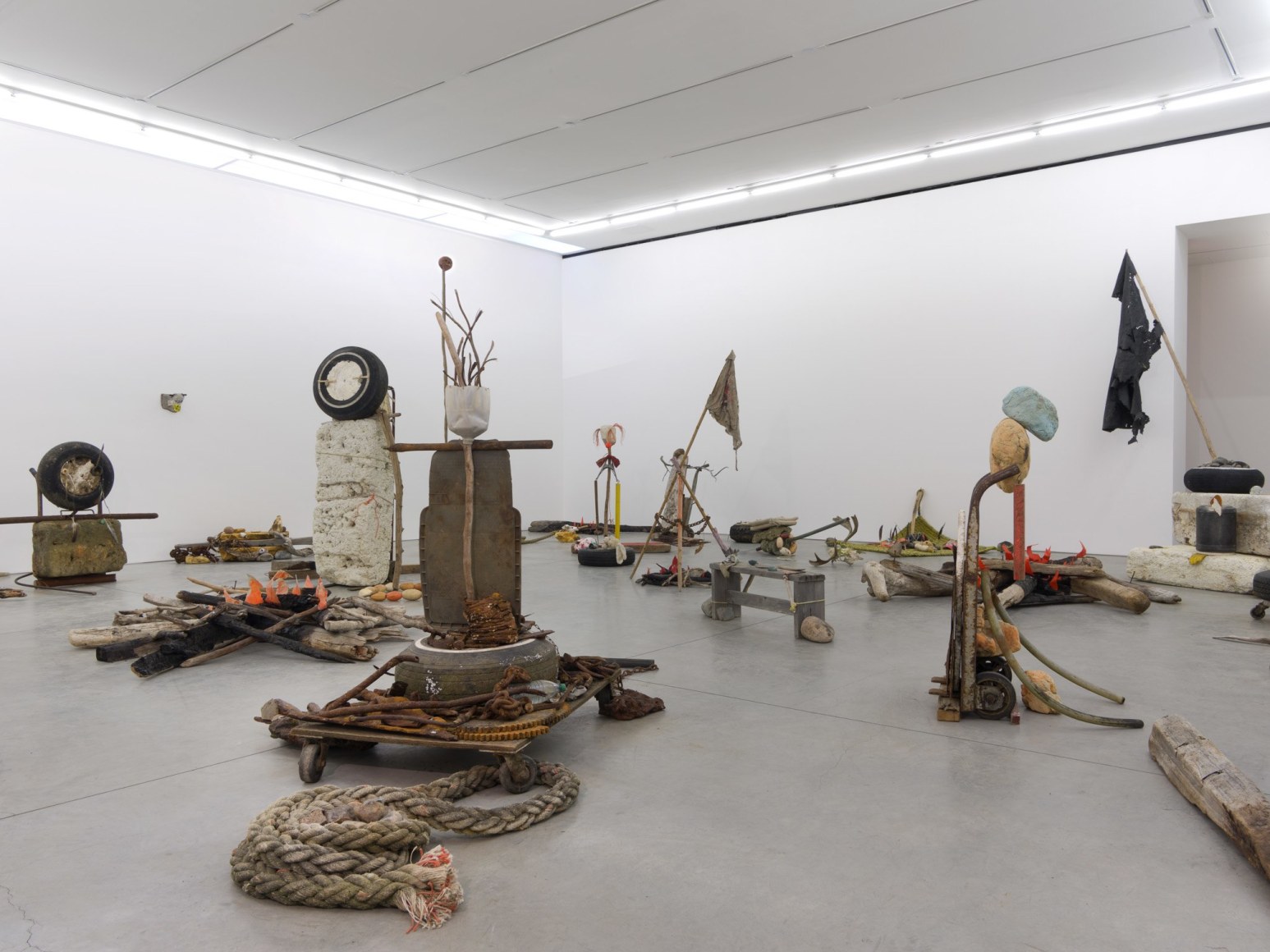 Mike Nelson, Gang of Seven, 2013, Installation at 303 Gallery, 2015