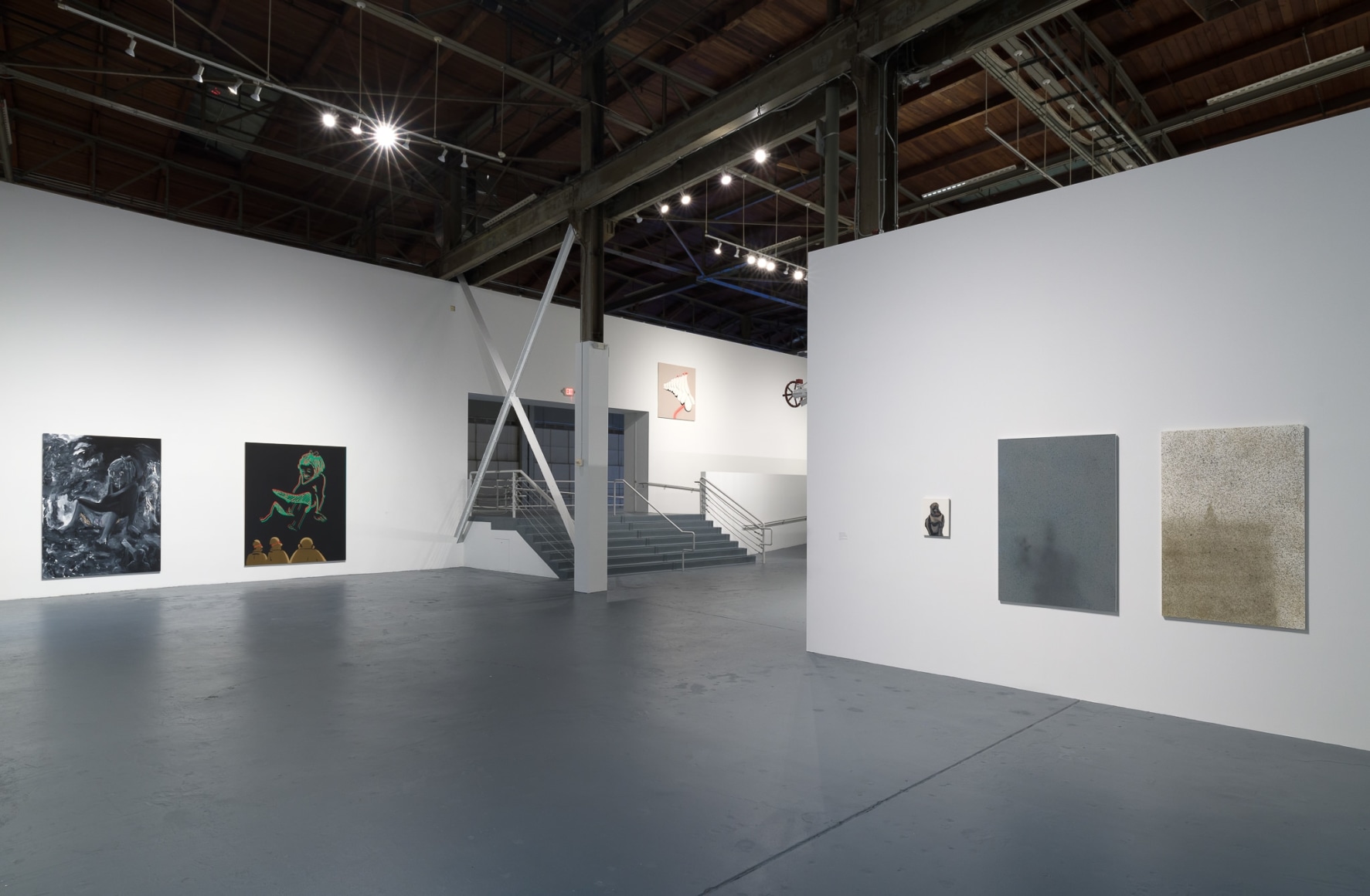Installation view of Tala Madani: Biscuits, September 10, 2022 – February 19, 2023 at The Geffen Contemporary at MOCA. Courtesy of The Museum of Contemporary Art (MOCA). Photo by Jeff McLane.