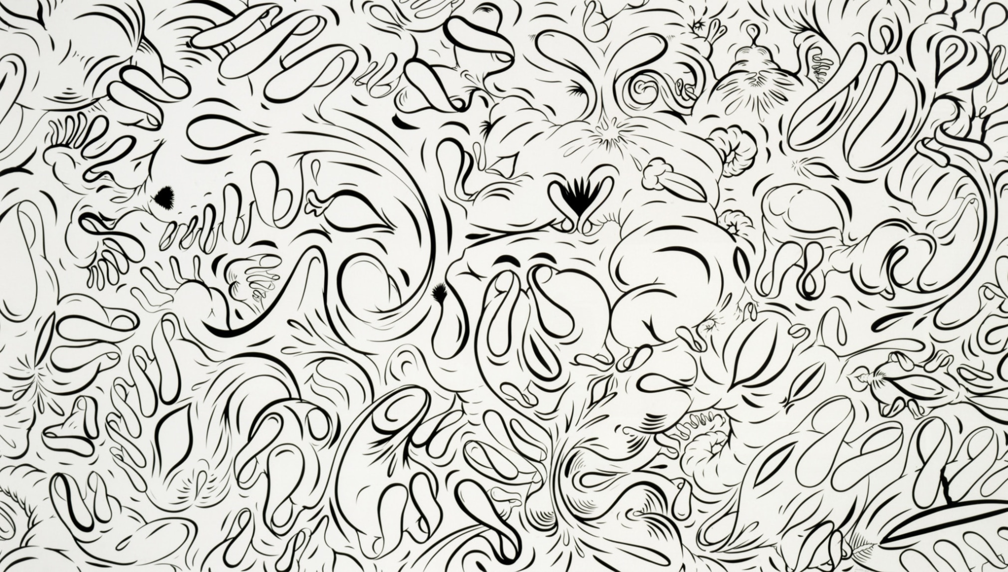 Sue Williams, Vibrating Bits, 2003