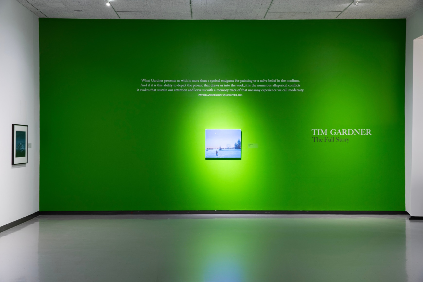 Exhibition view, Tim Gardner: The Full Story, Winnipeg Art Gallery—Qaumajuq, October 7, 2023 – April 28, 2024., Photo: Daisy Wu, courtesy WAG-Qaumajuq.