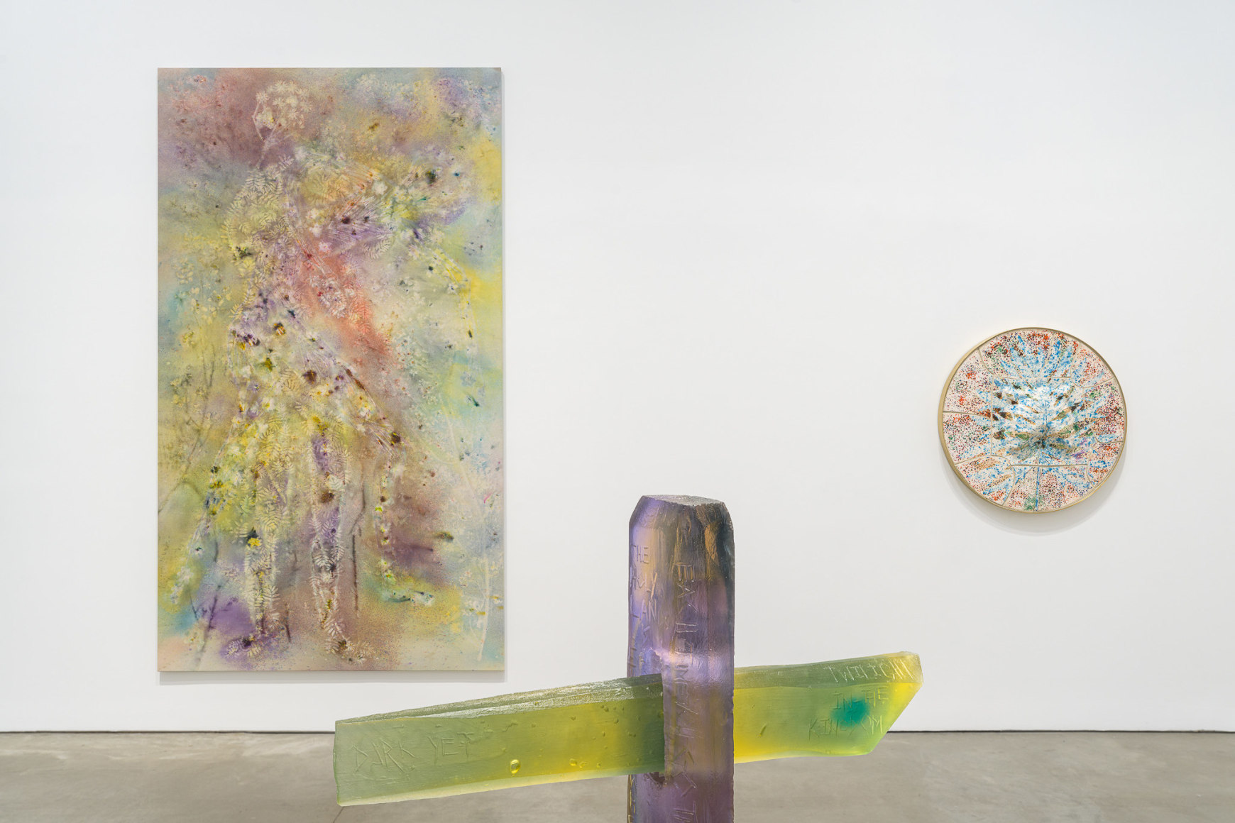 Exhibition view: Sam Falls, 303 Gallery, New York, 2023. Photo: Justin Craun