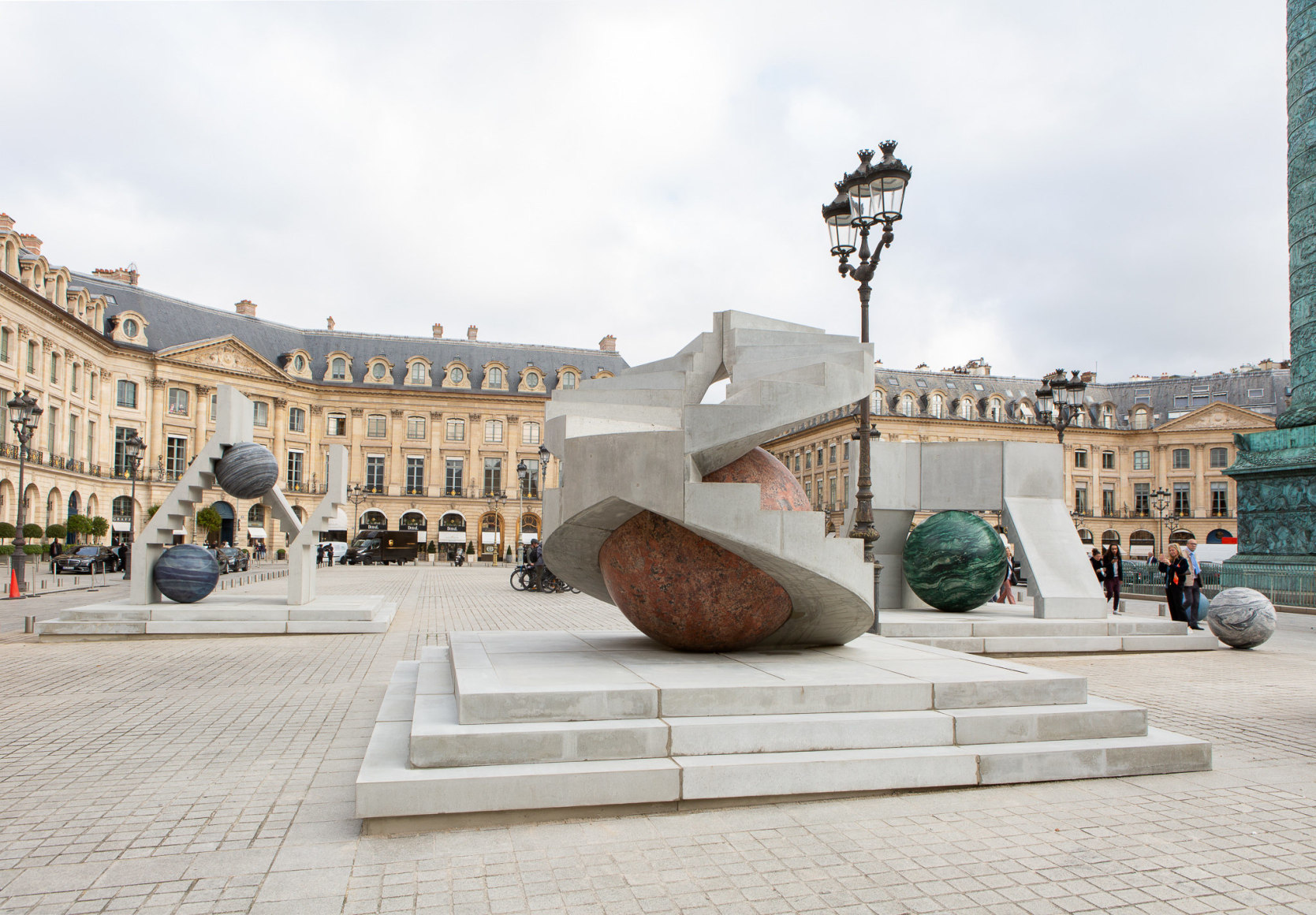 Alicja Kwade's new installation at Place Vendôme in Paris